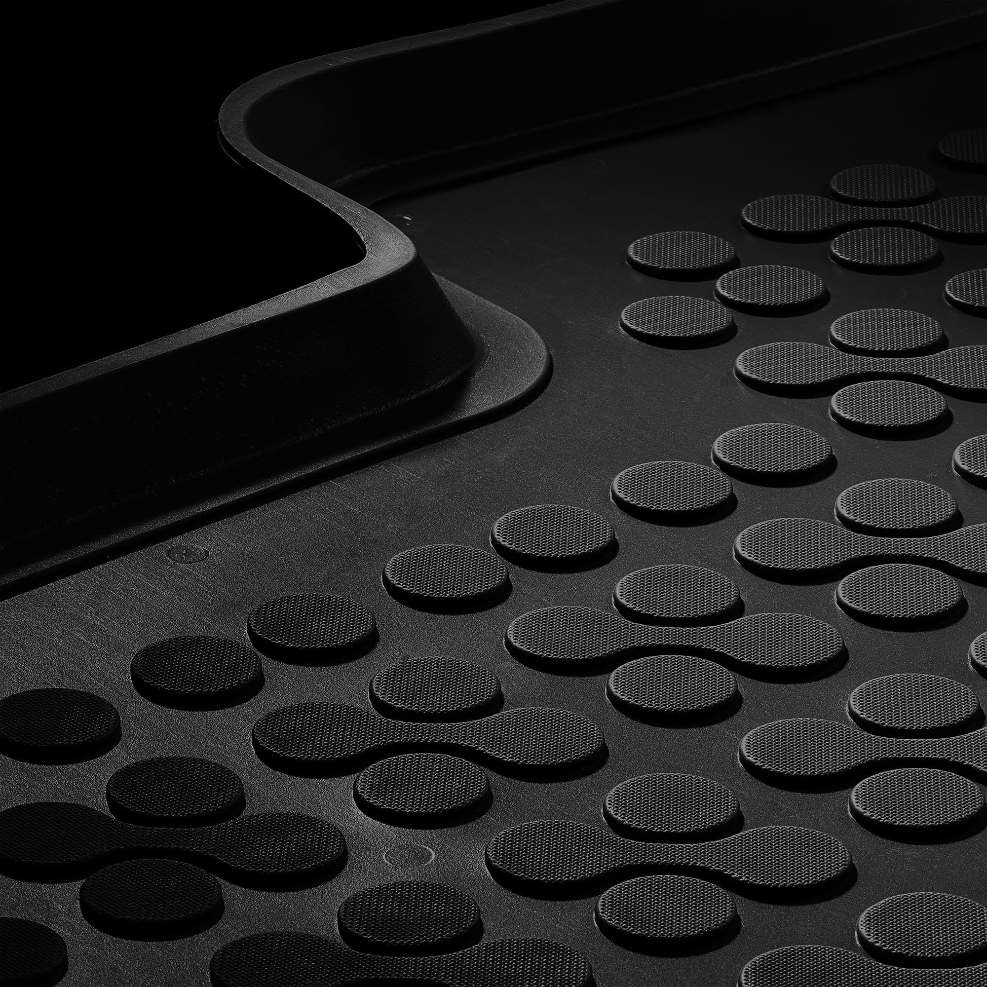 Rezaw-Plast Premium Trunk Mat Compatible With 2016-2023 Mazda Cx-3 Cargo Mat All Weather Tailored Odorless Anti Slip Waterproof Rubber Floor Mat Suv Accessories Black