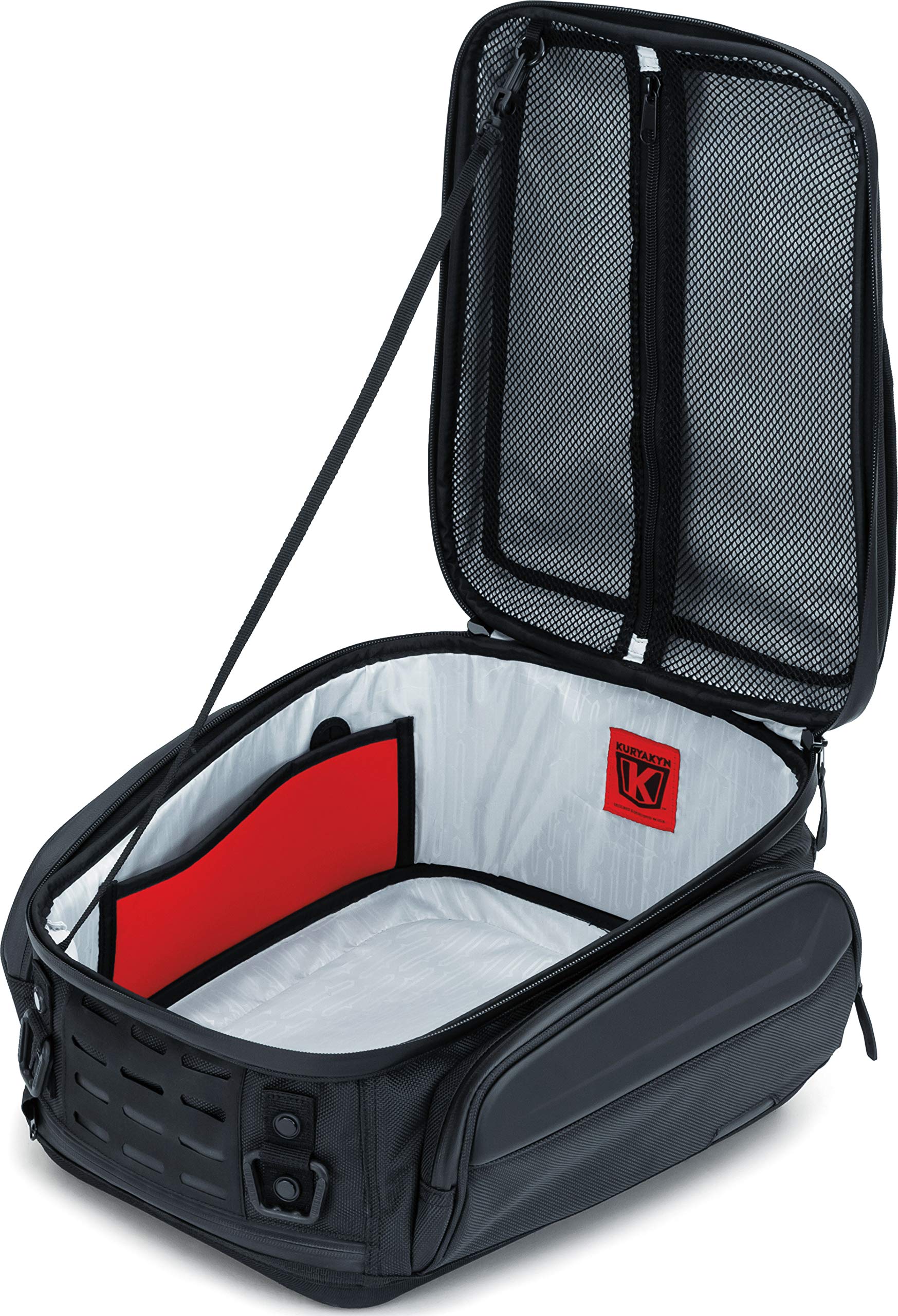 Kuryakyn 5256 Xkursion Xb Ambassador Tail Bag: Weather Resistant Motorcycle Travel Luggage With Mounting Straps, Black