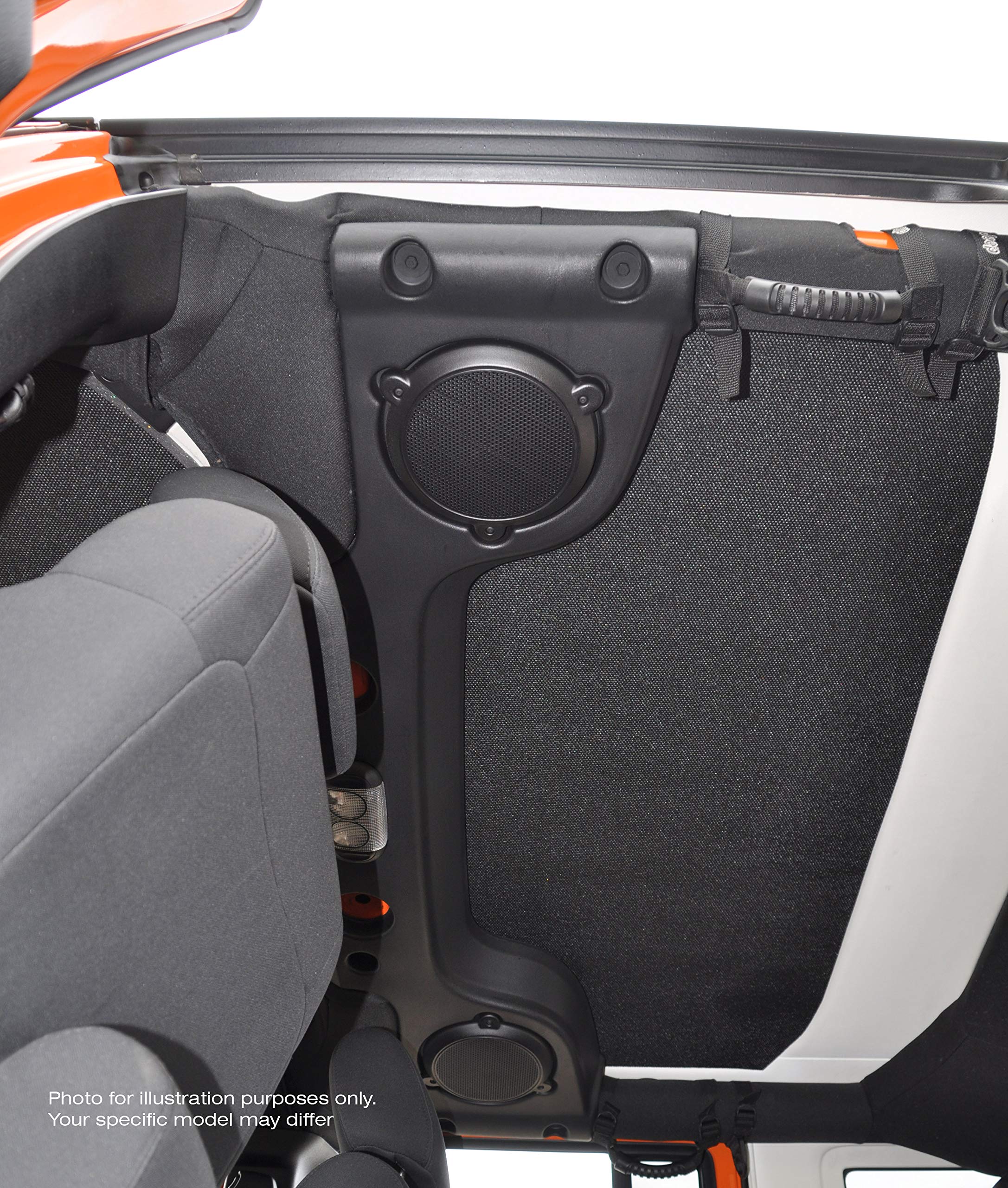Design Engineering 050135 Boom Mat White Sound Deadening Headliner Compatible With 4-Door Jeep Wrangler (2007-2010)