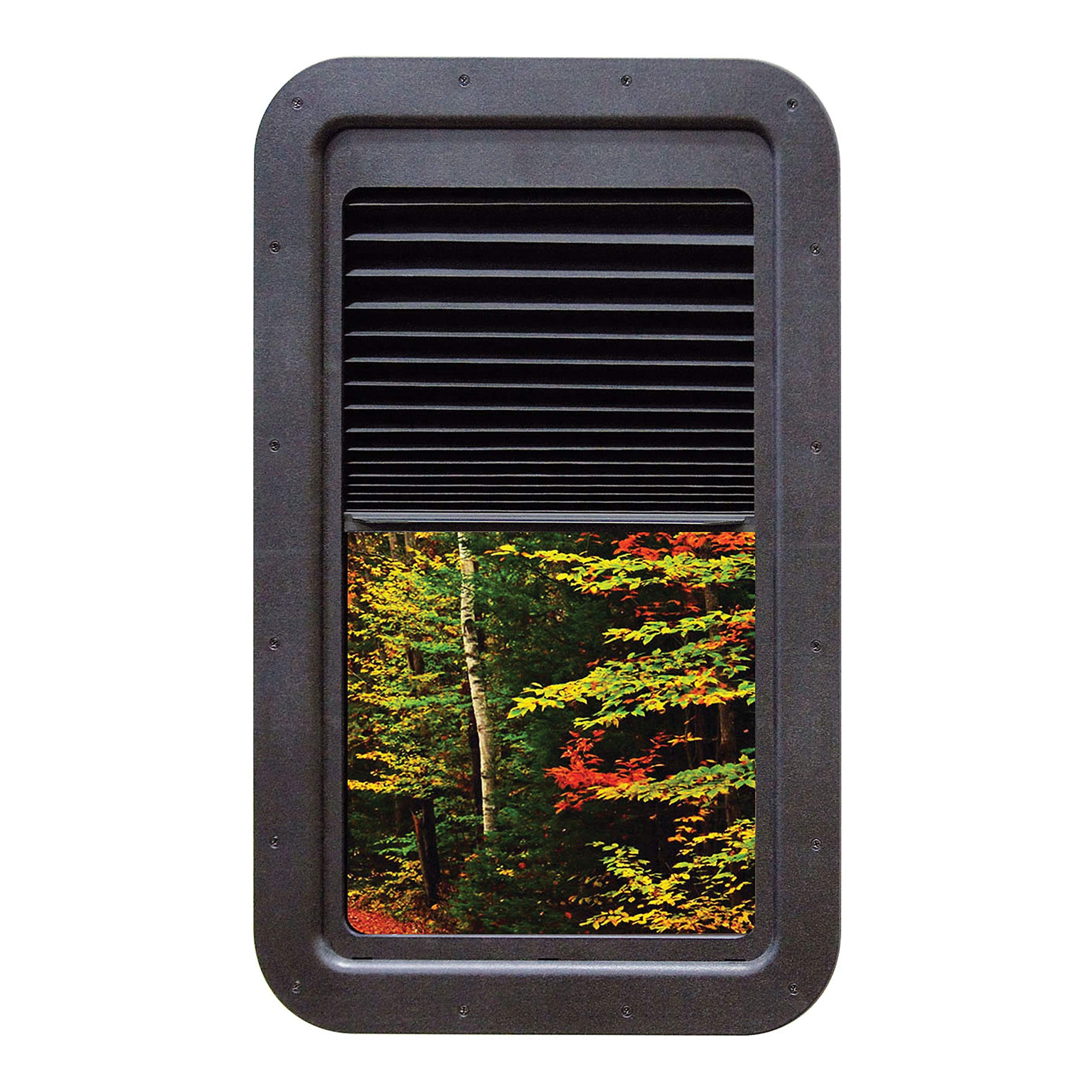 AP Products Slim Shade for Door Window, Black Plastic, Model 15201512