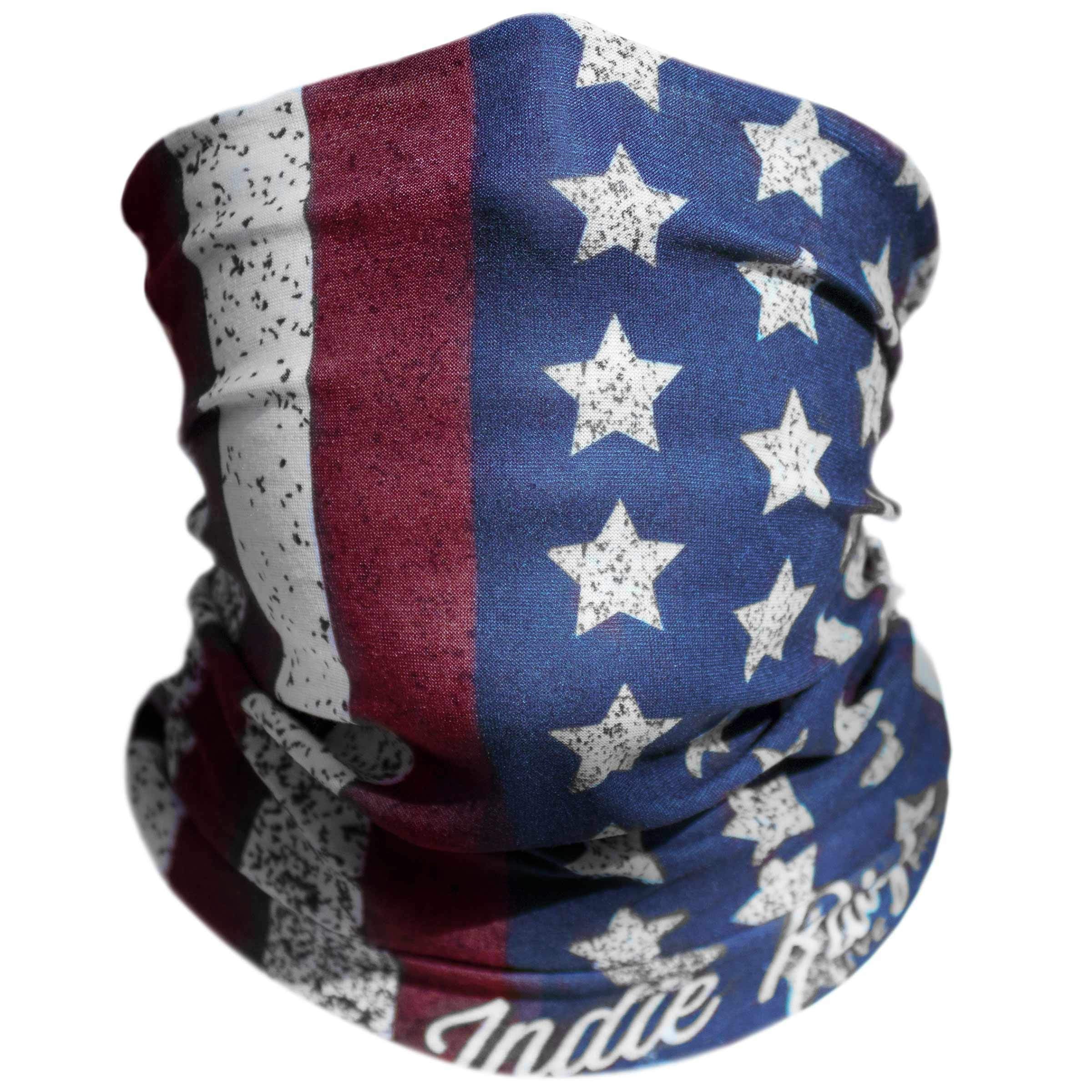 American Flag Outdoor Motorcycle Mask Old Glory By Indie Ridge - Ski Snowboard Mask Microfiber Multifunctional Seamless Head