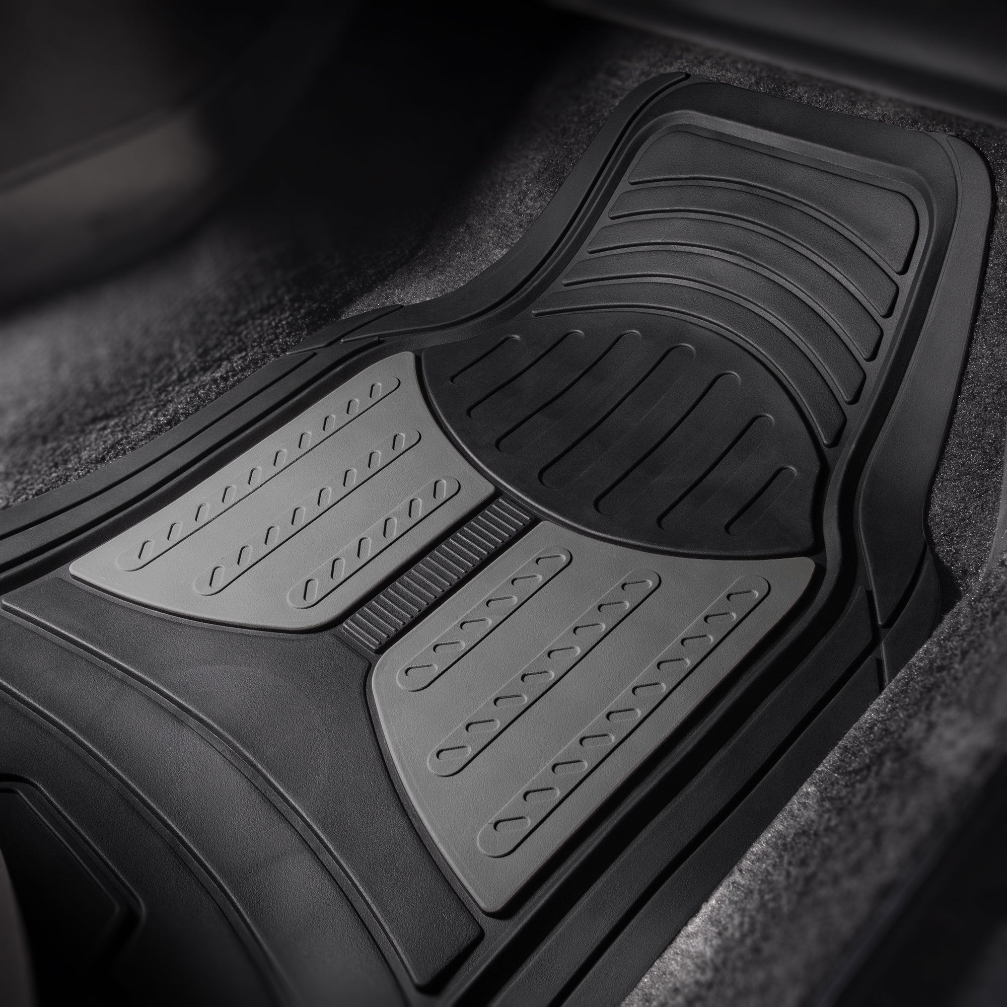 Fh Group Automotive Floor Mats - Heavy-Duty Monster Eye Floor Mats For Cars, Universal Fit Full Set, Climaproof Floor Mats, Trim