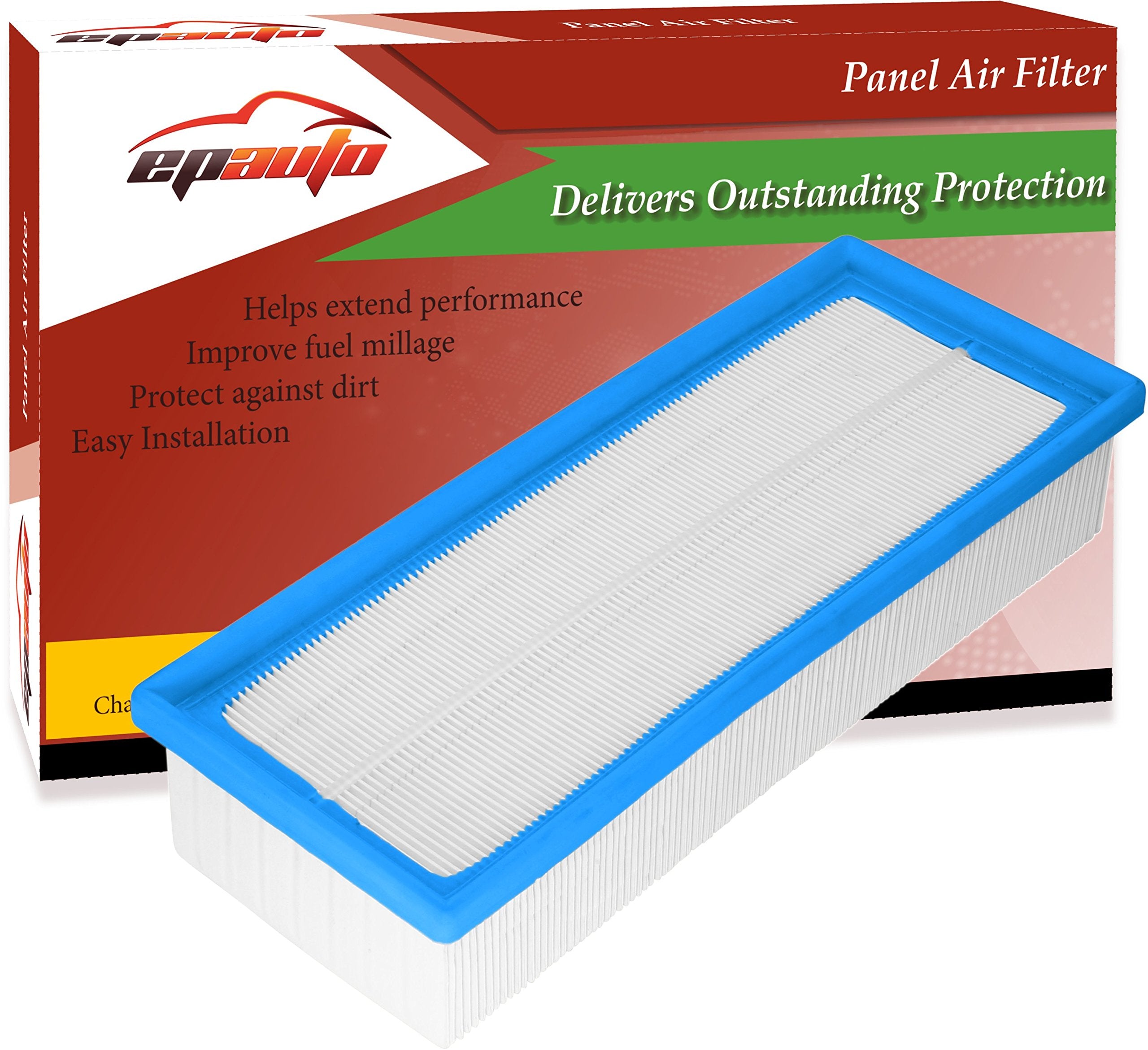 EPAuto GP154 (C35154/1) Replacement for Rigid Panel Engine Air Filter for Passat 2.0L/1.8L (2009-2017), Jetta 1.8L (2014-2017), 
