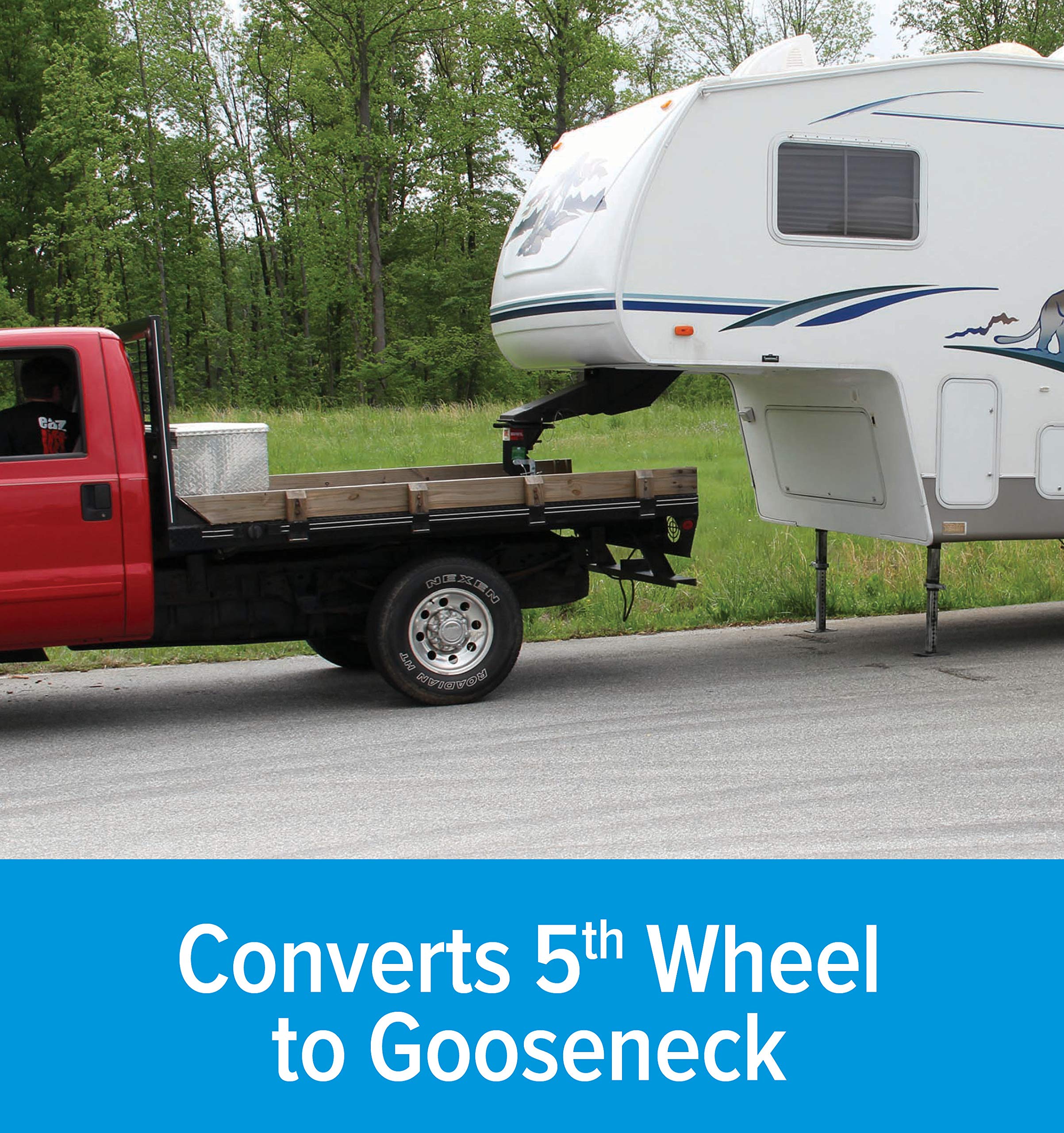 Eaz-Lift 17-Inch Gooseneck Adapter | Converts Fifth Wheel Trailers To Gooseneck Trailers | Easy To Install | (48490)