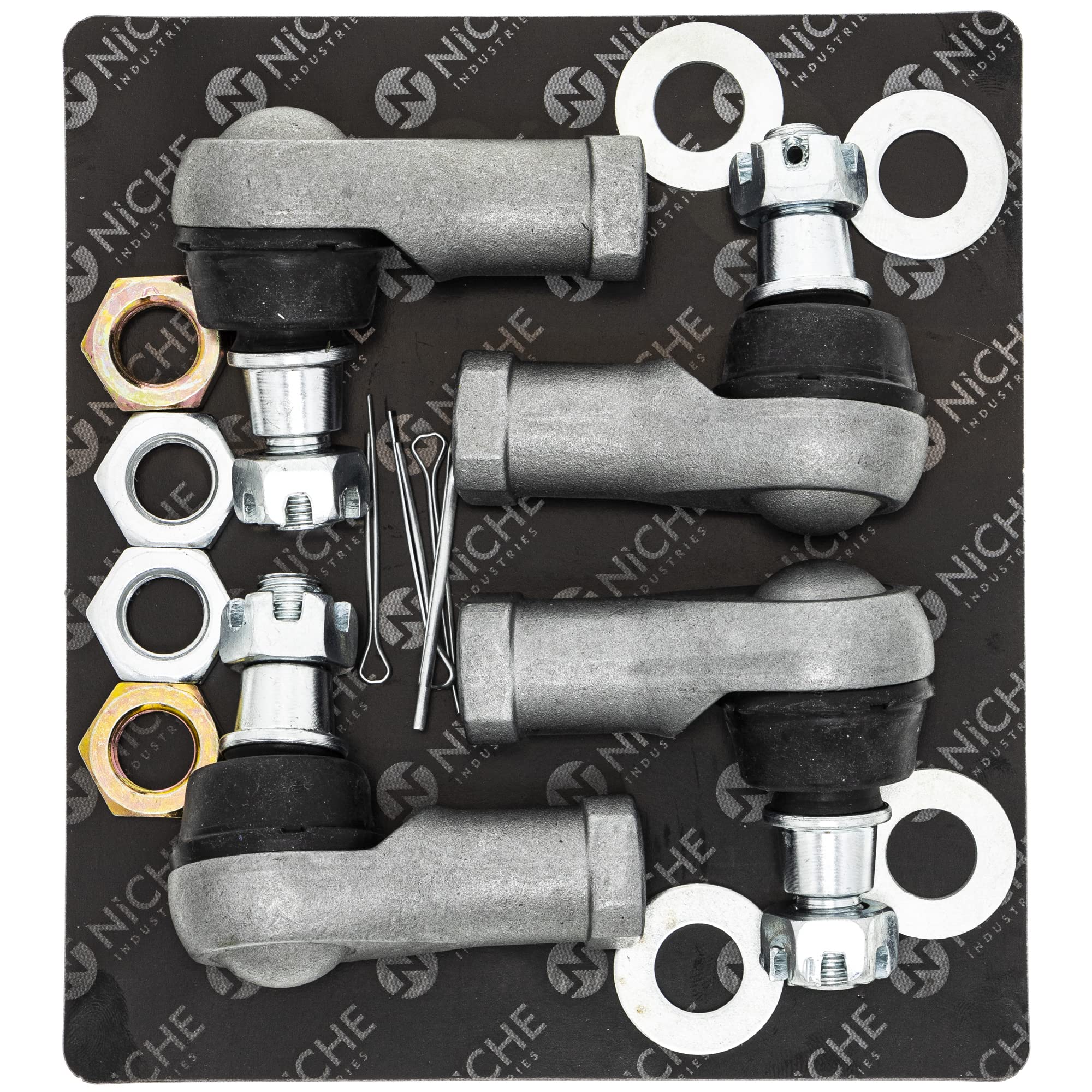 NICHE Tie Rods End Kit for Suzuki King Quad 750/700/450/500 - Gray, OEM Replacement 51270-31G10, 51260-31G10,