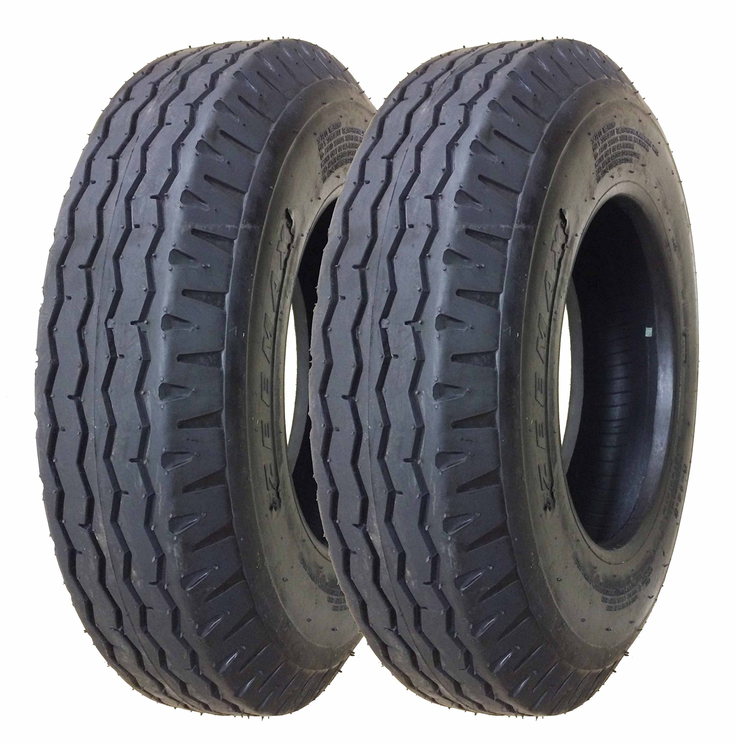 Zeemax Heavy Duty TRUE Highway Trailer Tires 814.5 14 Ply Load Range G Speed Rating K 68mph Set 2 