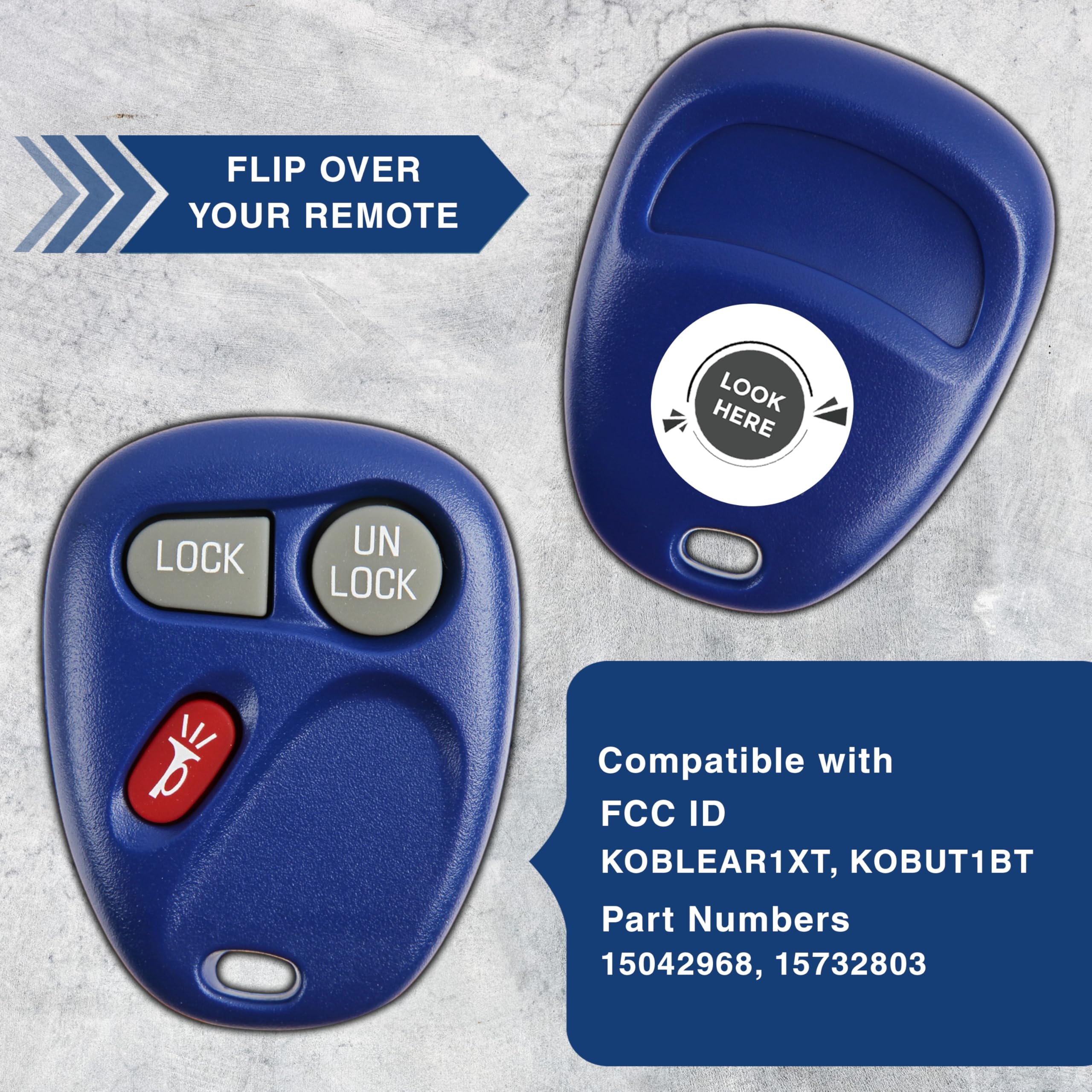 Keylessoption Key Fob For 1998 1999 2000 2001 2002 2003 2004 Cadillac Escalade Chevrolet Chevy Silverado Suburban Tahoe Gmc Yuko