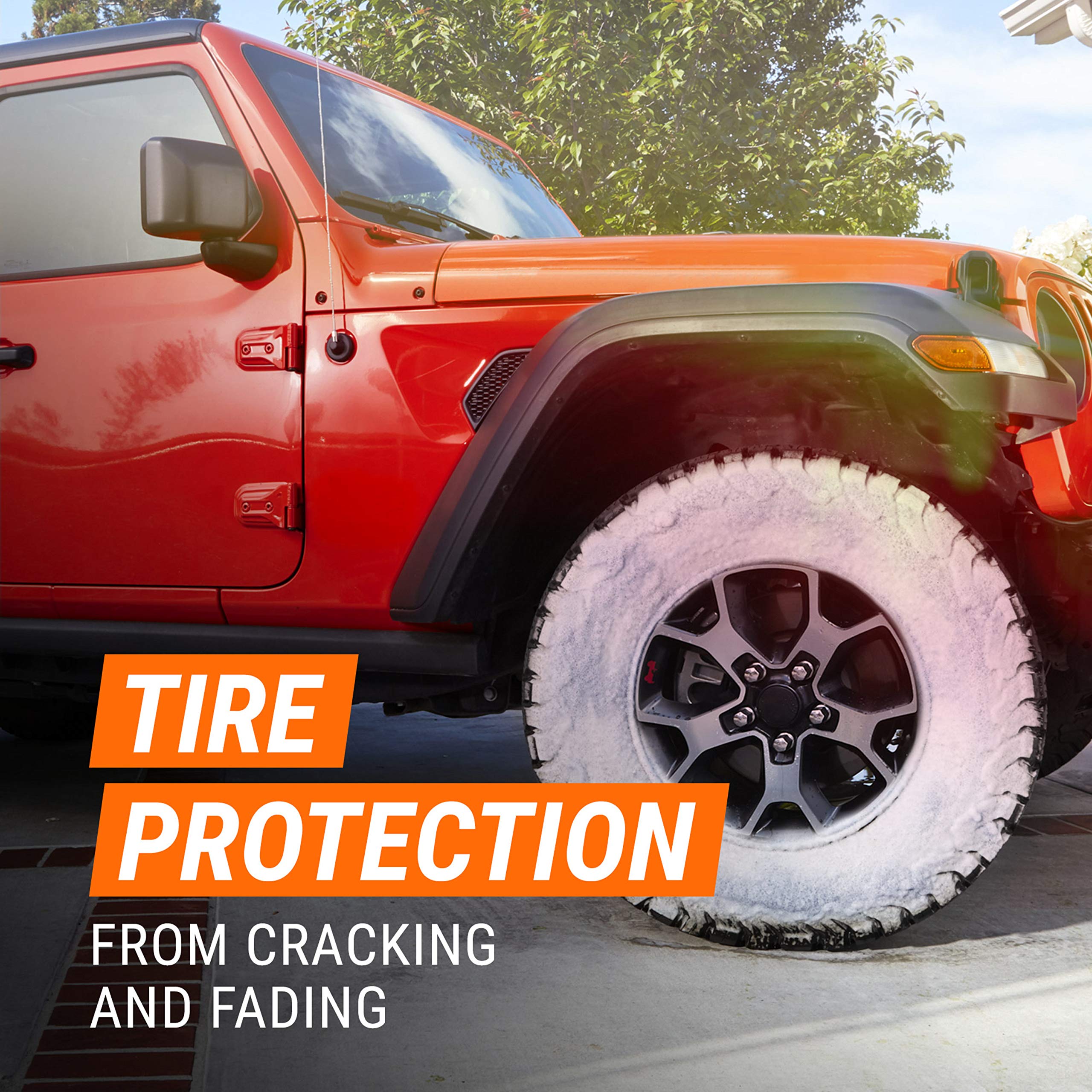 Armor All Extreme Car Tire Foam, Tire Cleaner Spray For Cars, Trucks, Motorcycles, 18 Oz Each