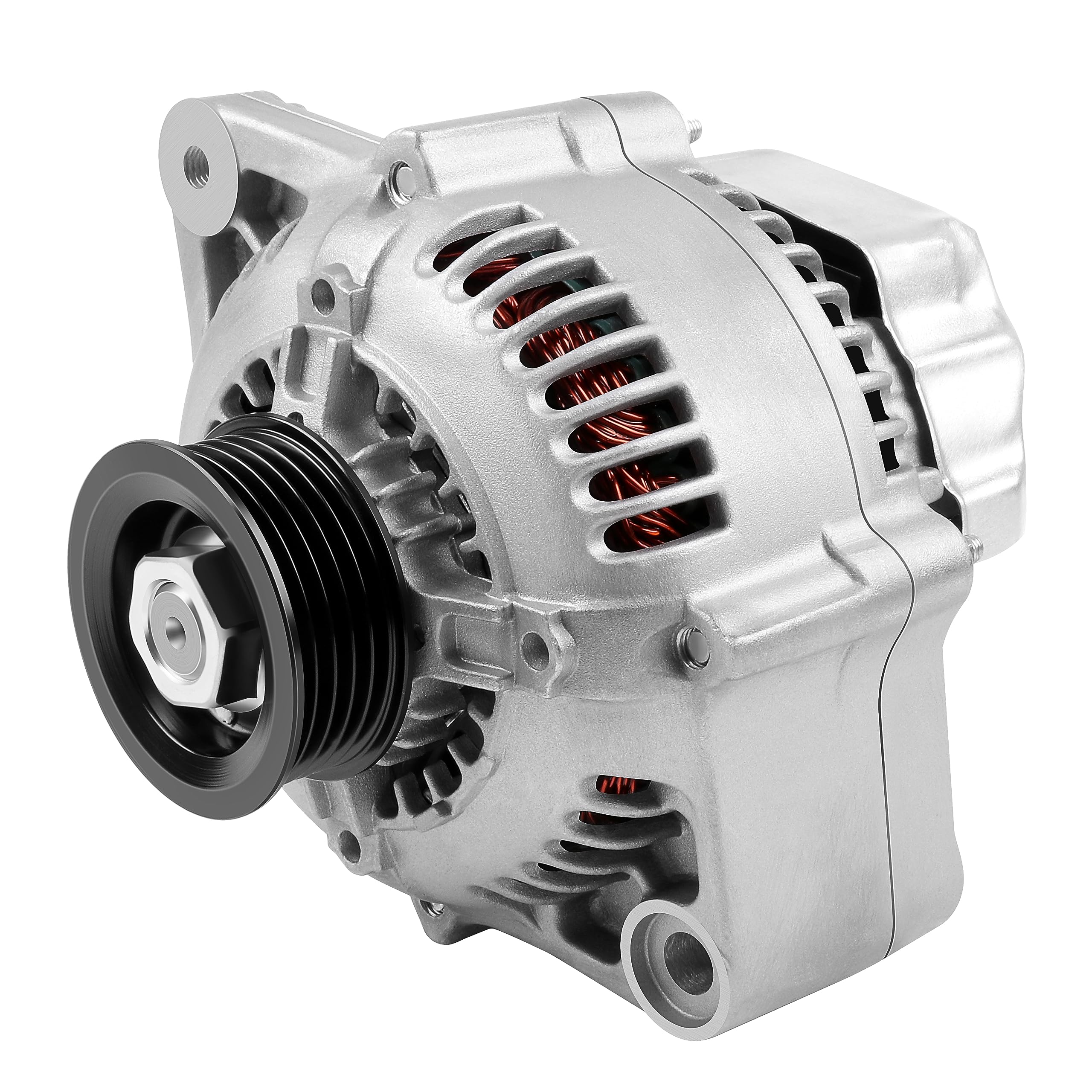 SCITOO Alternators Compatible fit for Suzuki Aerio 2002 2003 2004 2005 2006 2007 2.0L AND0366 12V 80Amp CW 5-Groove Pulley 11086