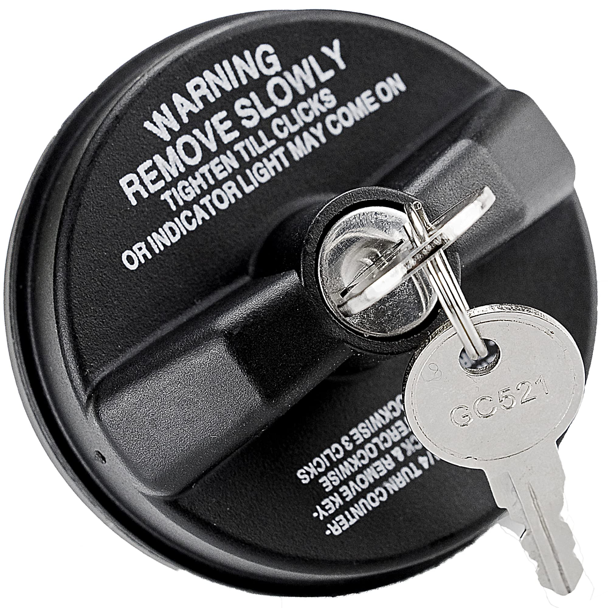 Locking Gas Cap, Lock Fuel Cap Replace 12495845 Compatible with Chevy, GMC, Toyota, Honda, Nissan, Subaru, Acura, Buick, Cadilla