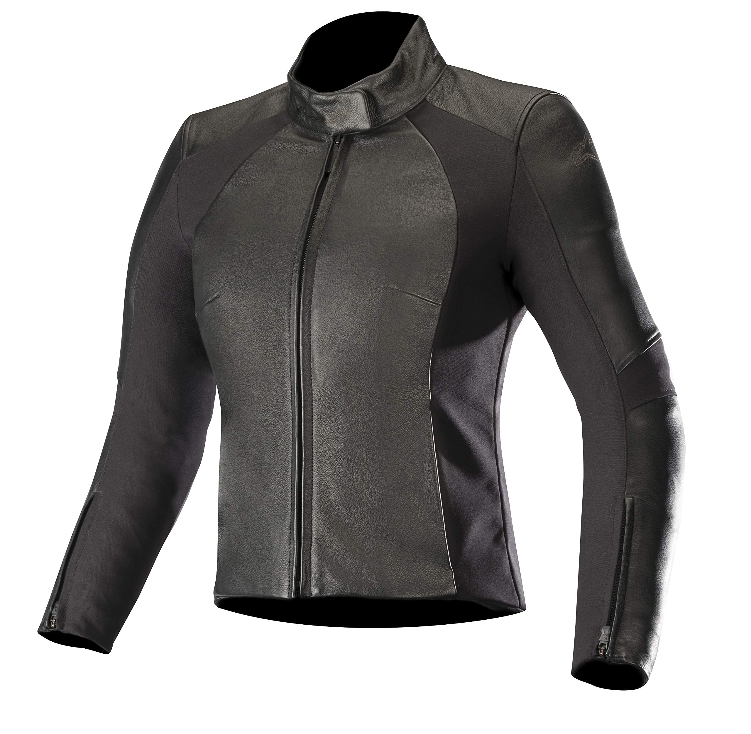Alpinestars Womens Vika V2 Leather Jacket (40) (BLACK)