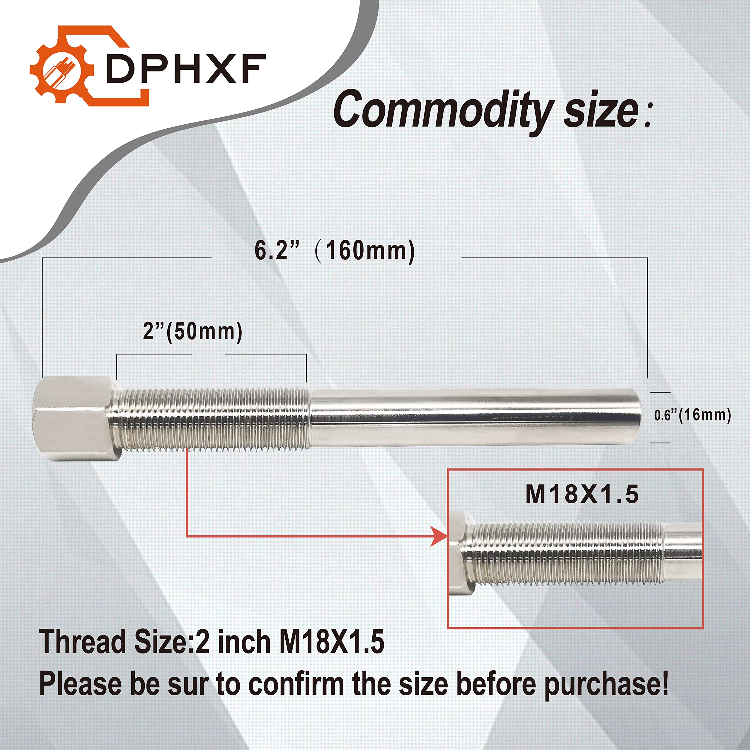 Dphxf Drive Clutch Puller Bolt Fits Golf Cart Models - Ezgo Gas (4 Cycle) 1991-Up, Also Gas (2 Cycle) 1971-1993. Will Not Fit Ka