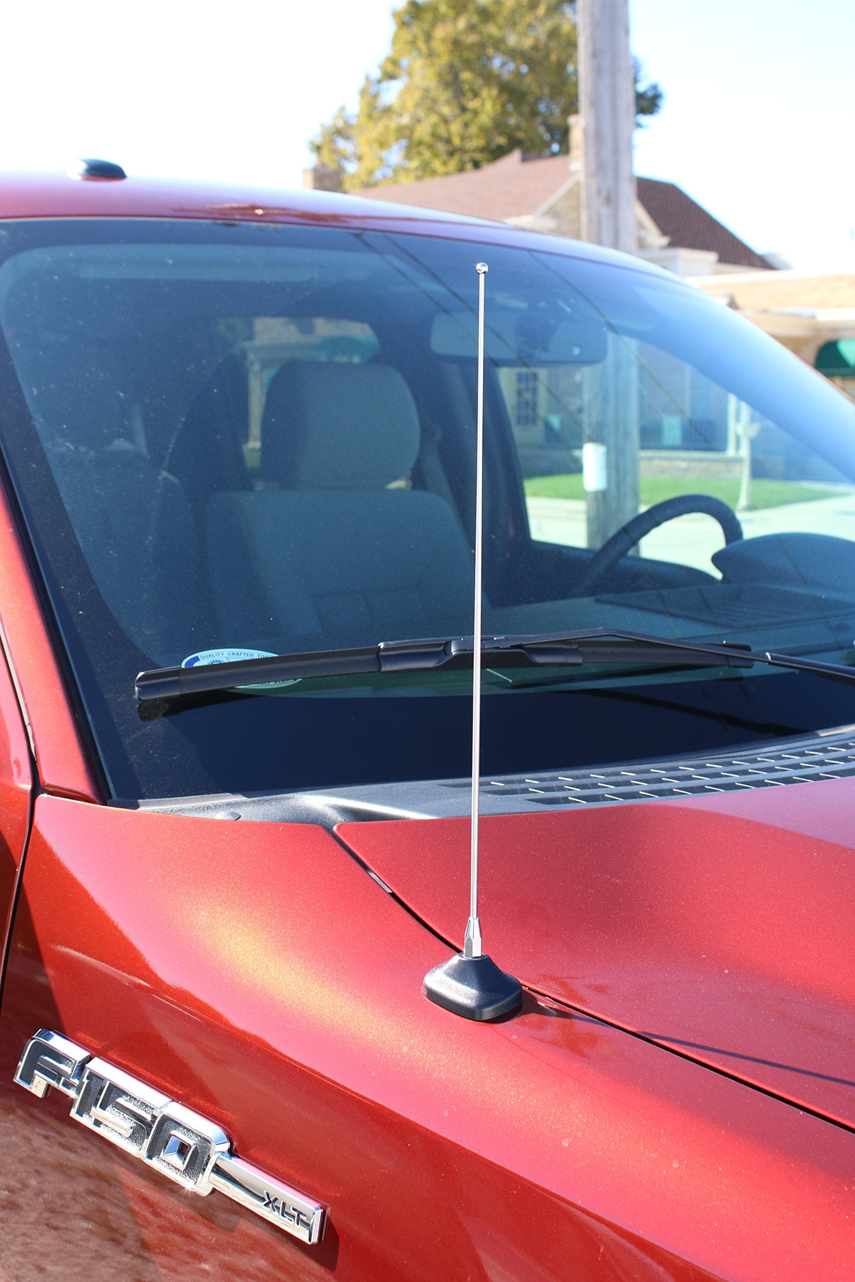 AntennaMastsRus 15 Inch Stainless Steel Antenna for F-Series & Dodge Ram (1980-2023) - Model A208-FD