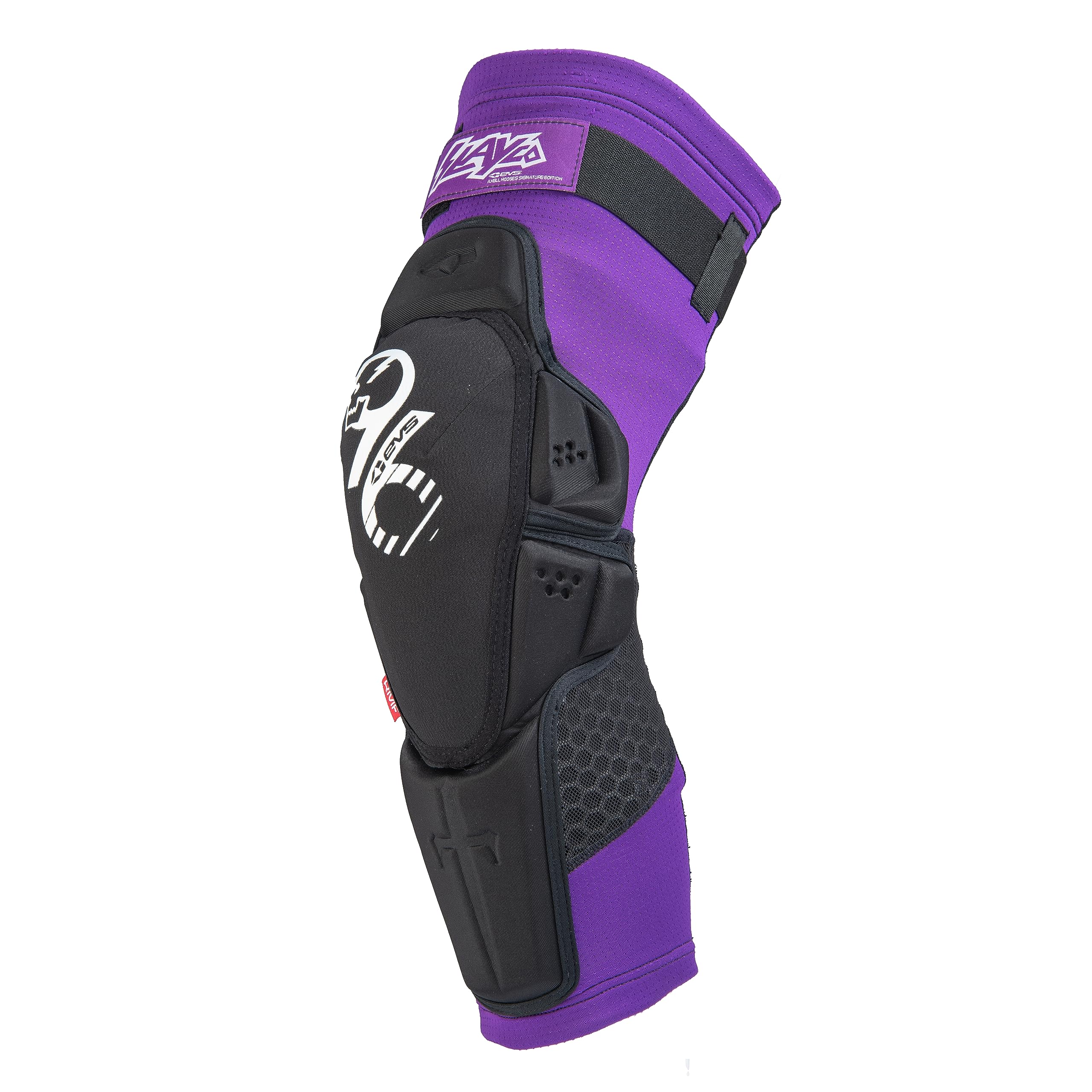 EVS SPORTS Slayco96 Moto Knee Guard | Compression Fit, Memory Foam | L/XL | Purple