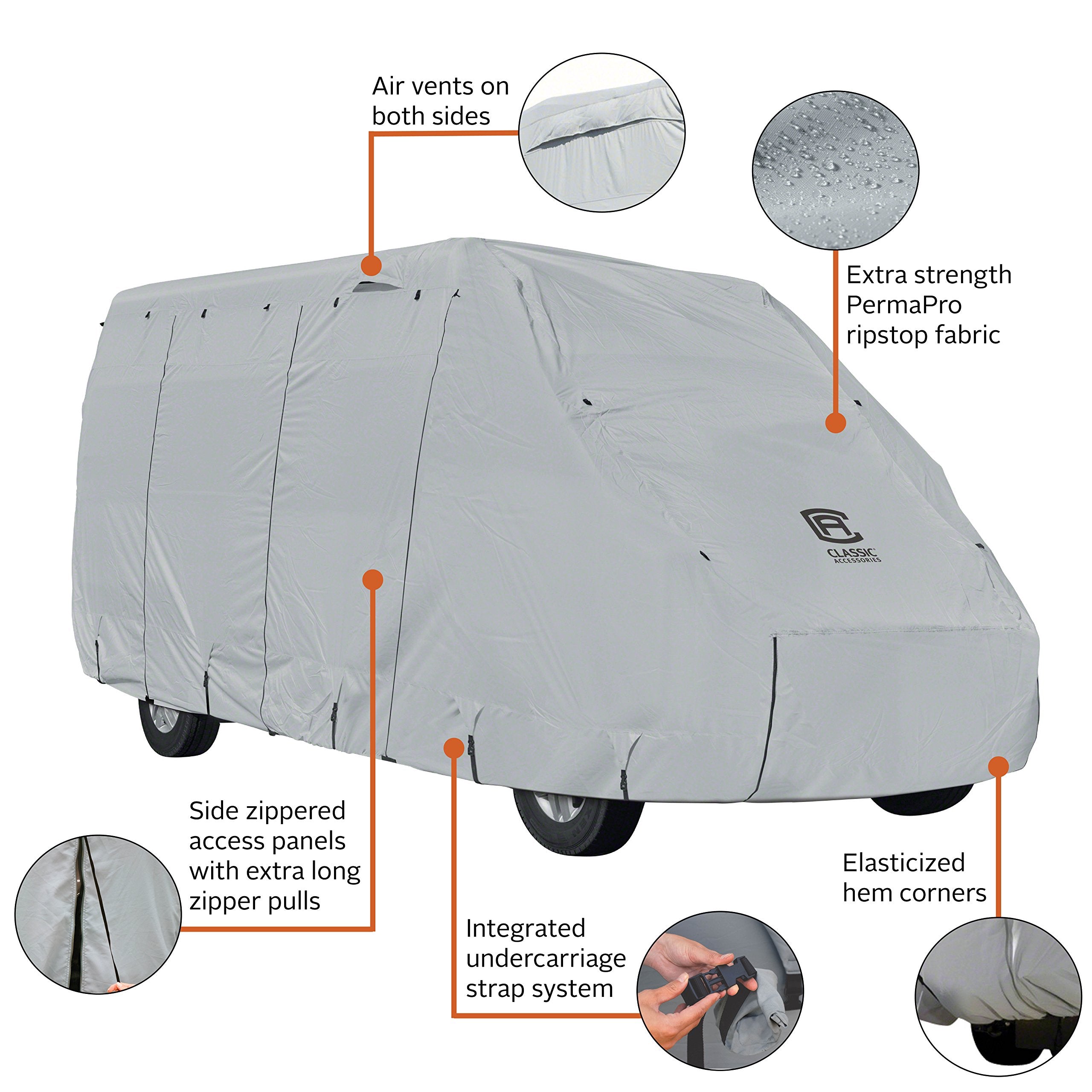 Classic Accessories Over Drive Permapro Tall Class B Rv Cover, Fits 23'-25' Rvs