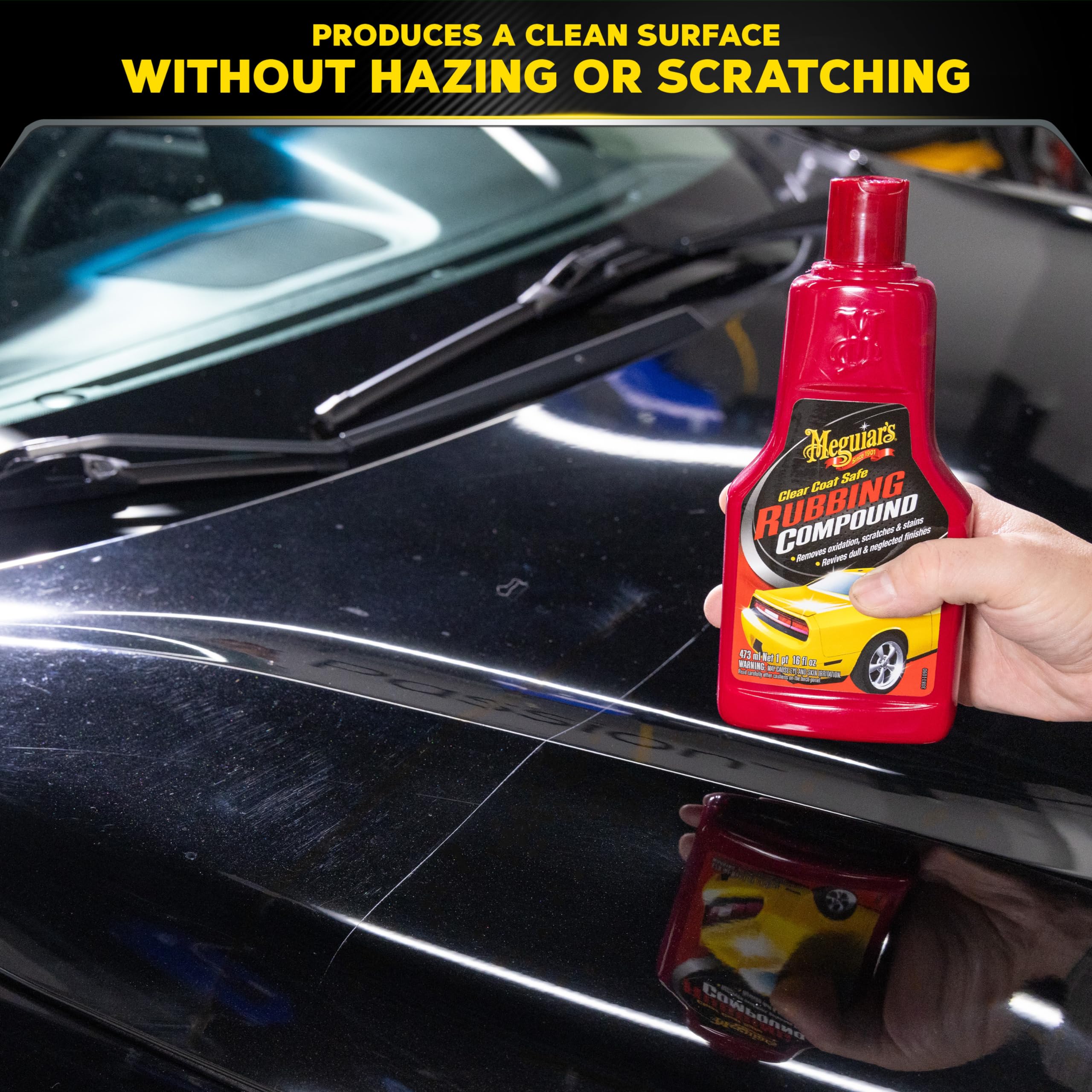Meguiar'S G1816 Clear Coat Safe Rubbing Compound - 16 Oz Bottle