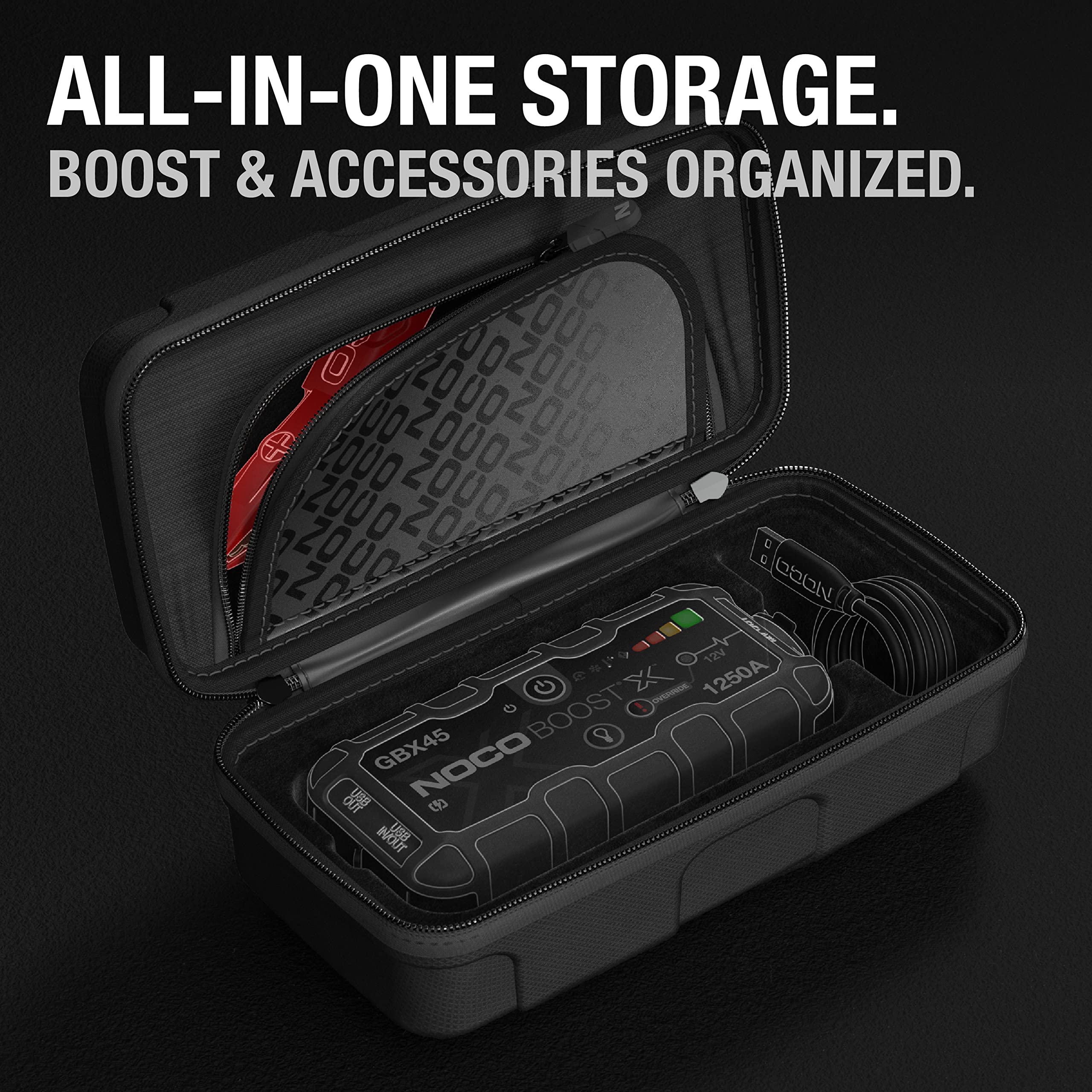 NOCO GBC101 EVA Protection Case for GBX45 Jump Starter, Black, Durable Ethylene Vinyl Acetate Material