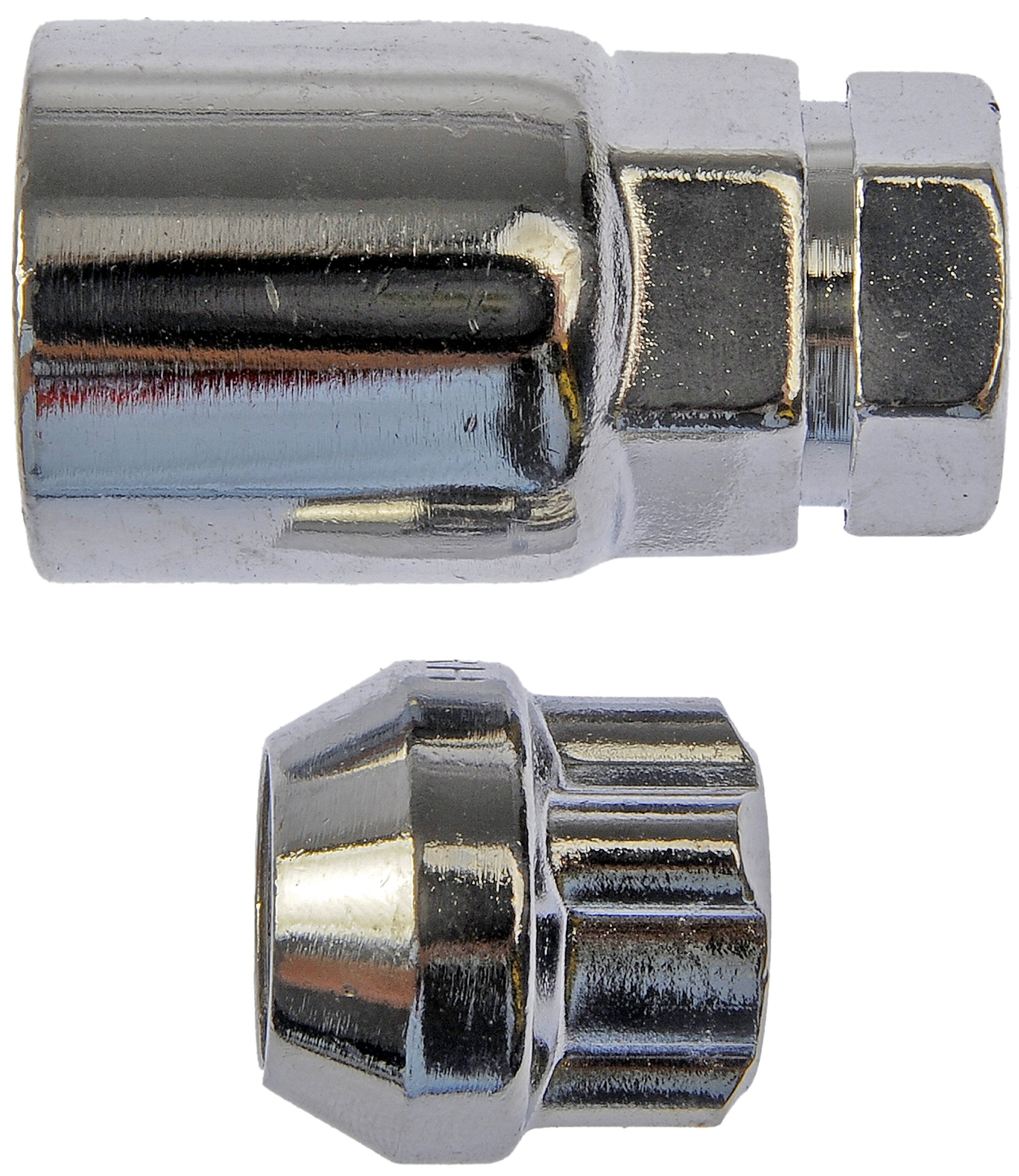 Dorman 711-626 Wheel Nut Lock Chrome Bulge Seat Open End M14-1.50 Compatible With Select Models, 4 Pack