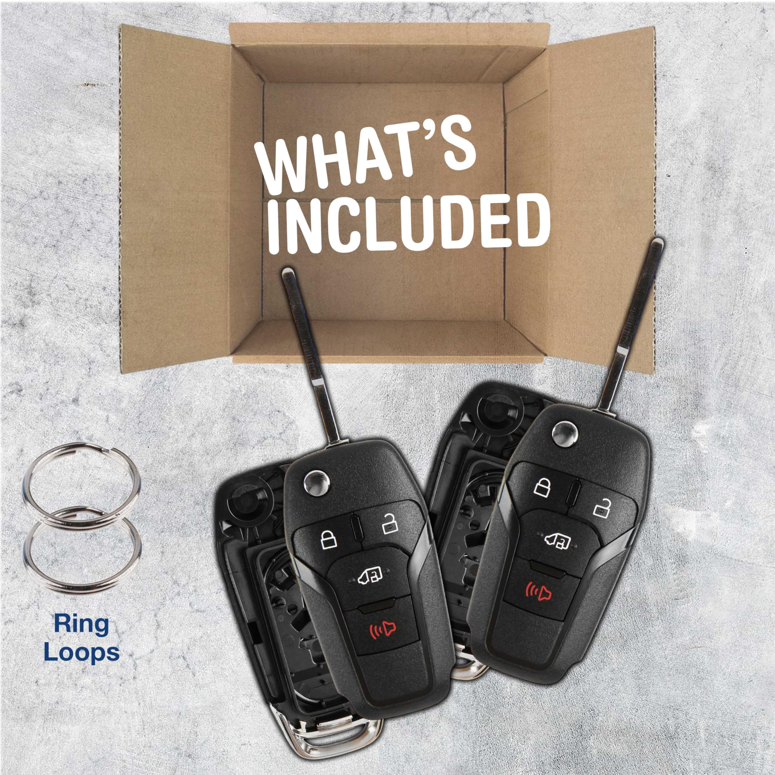 2x Remote Van Key Fob Shell Case Replacement for Ford Transit Connect N5F-A08TAA