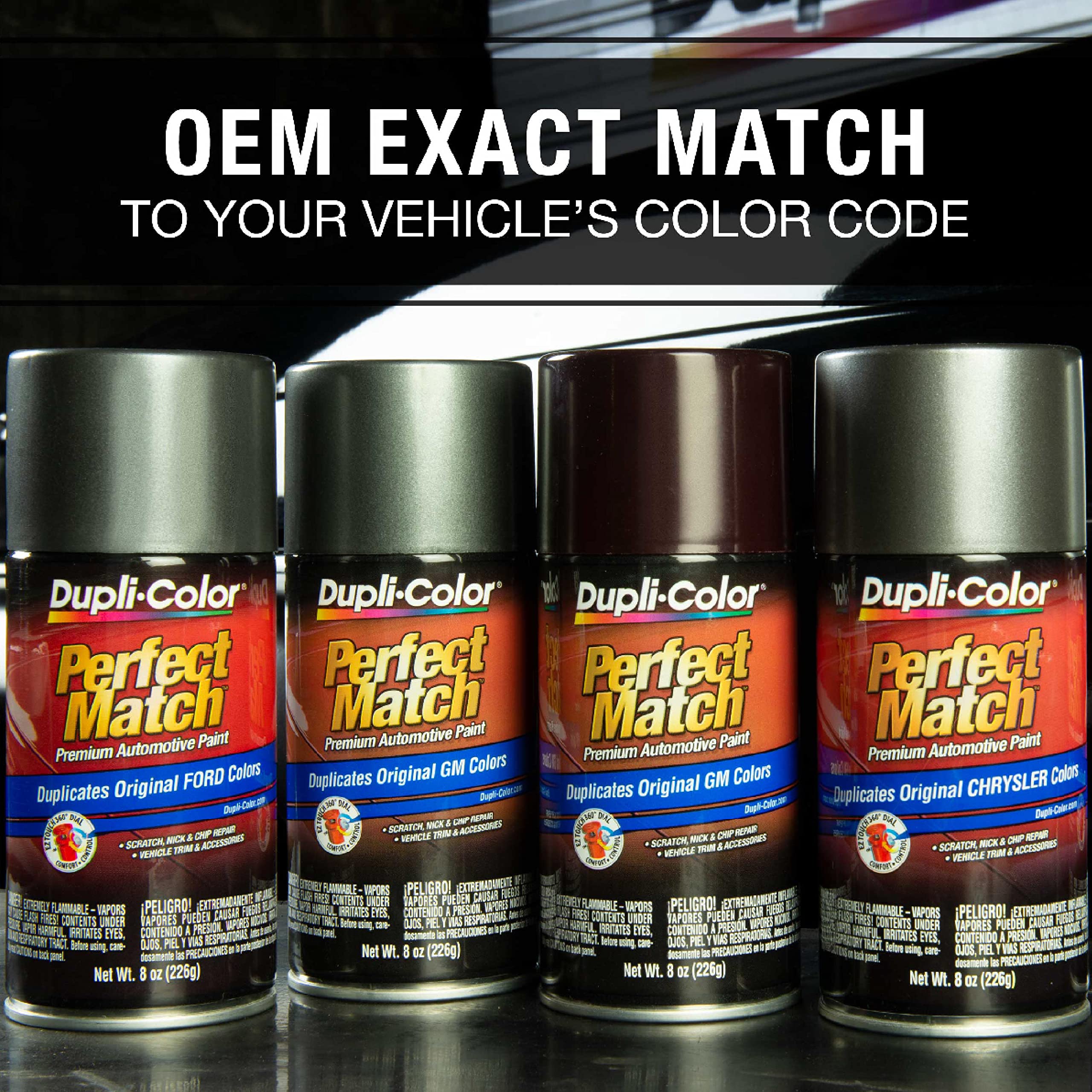 Dupli-Color Ebmz11597 Perfect Match Automotive Spray Paint 8 Oz. Aerosol Can Intended For Mazda Black Mica Metallic, 16W