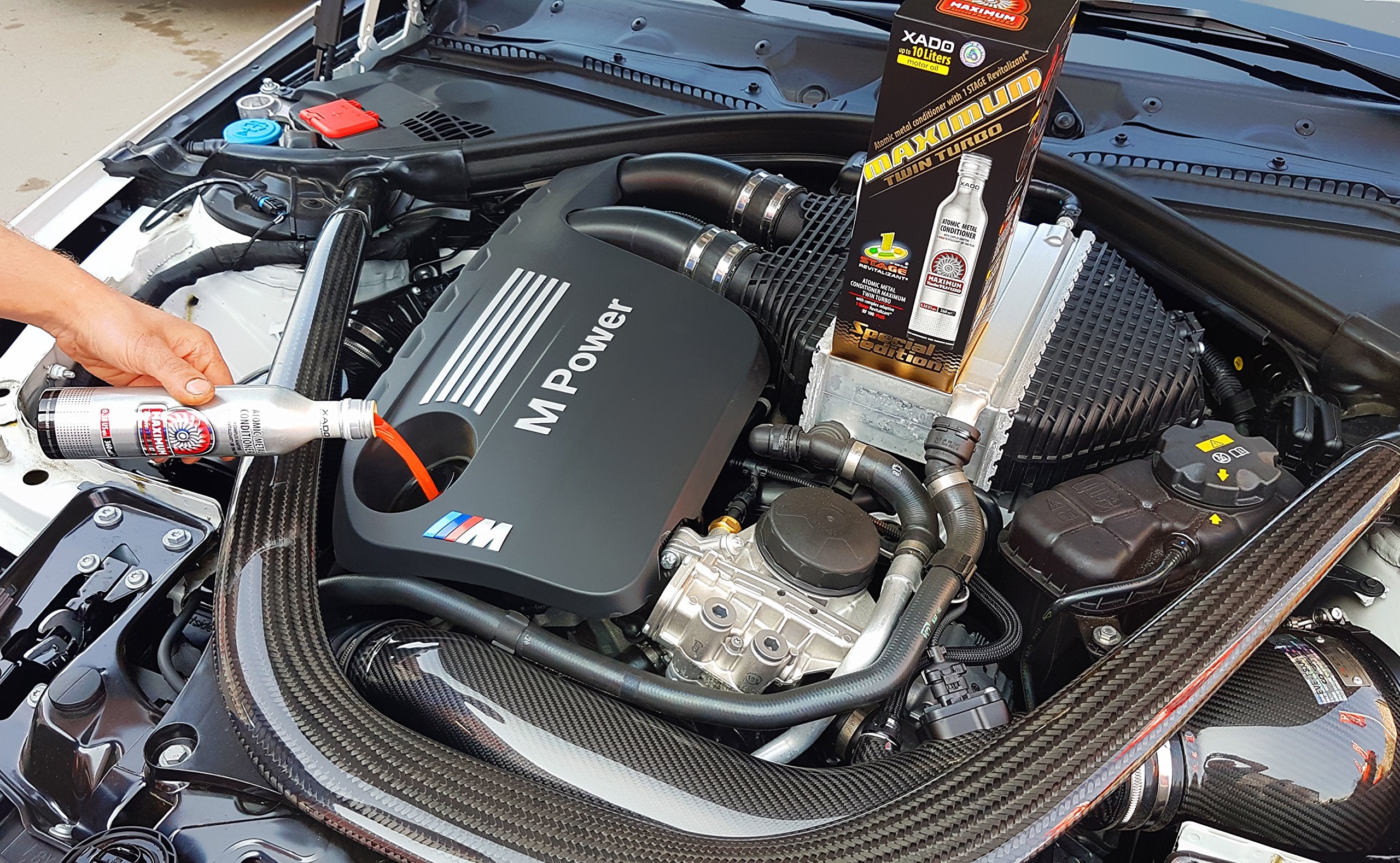 XADO Engine Oil Additive - Metal Conditioner for High-Performance Engines 3-10Qt - Model XA 40028 - Wear Protection & Rebuilding