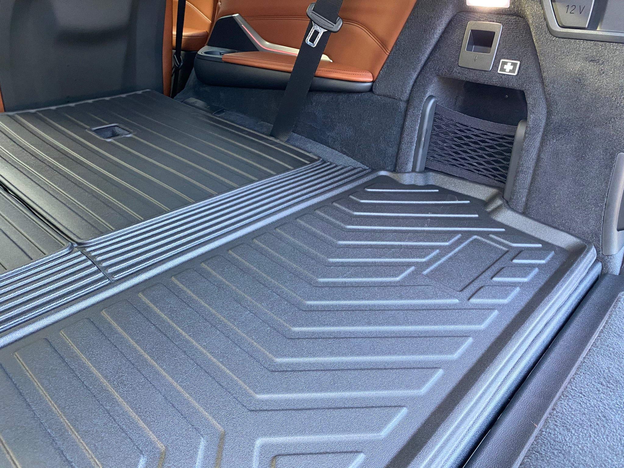 TN TrunkNets Premium Cargo Liner for BMW X7 (2019-2025) - Black TPE Trunk Mat - Custom Fit, Easy-to-Wash, All-Season Protection