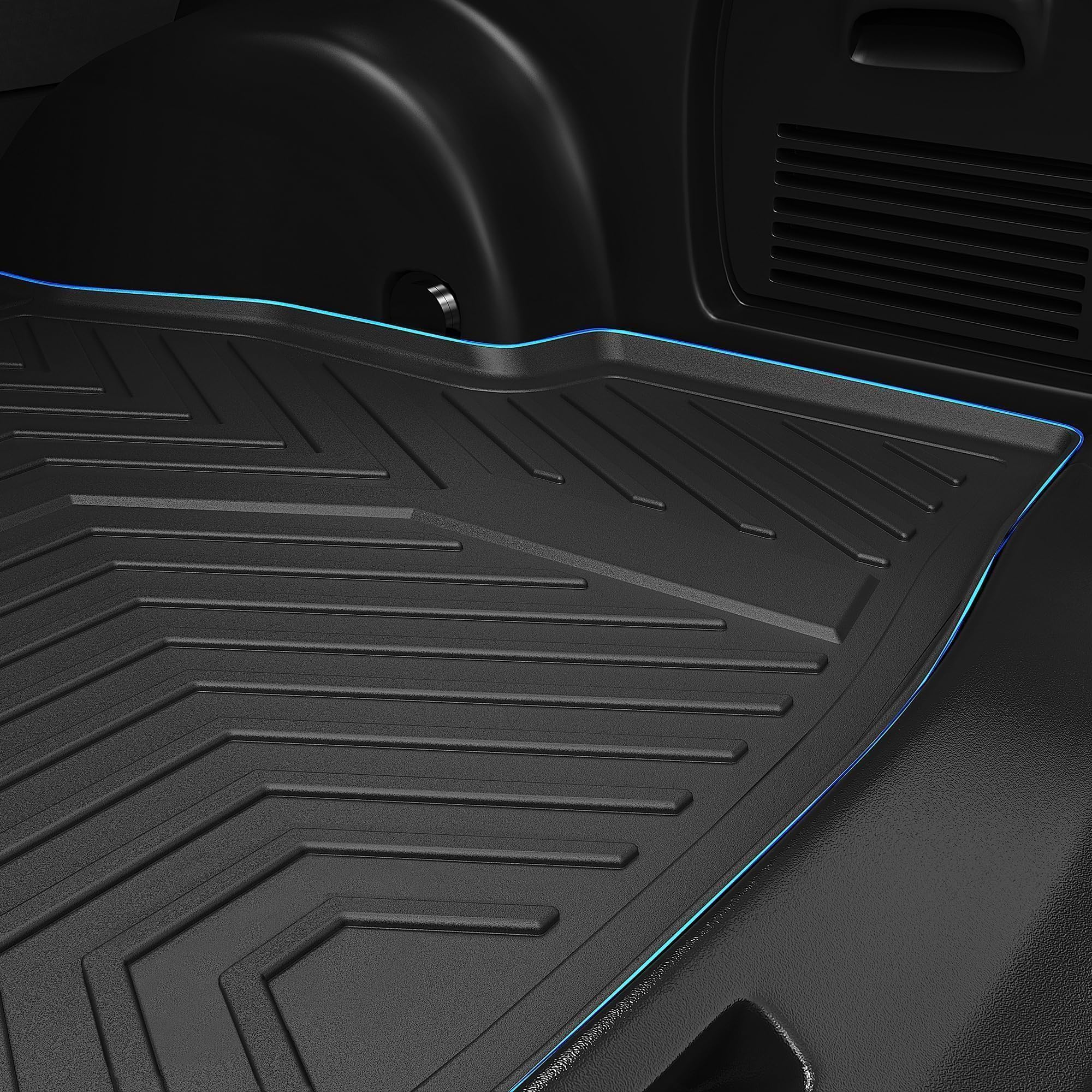 Yitamotor Cargo Mat Fit For 2018 2019 2020 2021 2022 2023 2024 2025 Chevrolet Traverse, Cargo Liner Custom Fit Black Tpe Trunk L