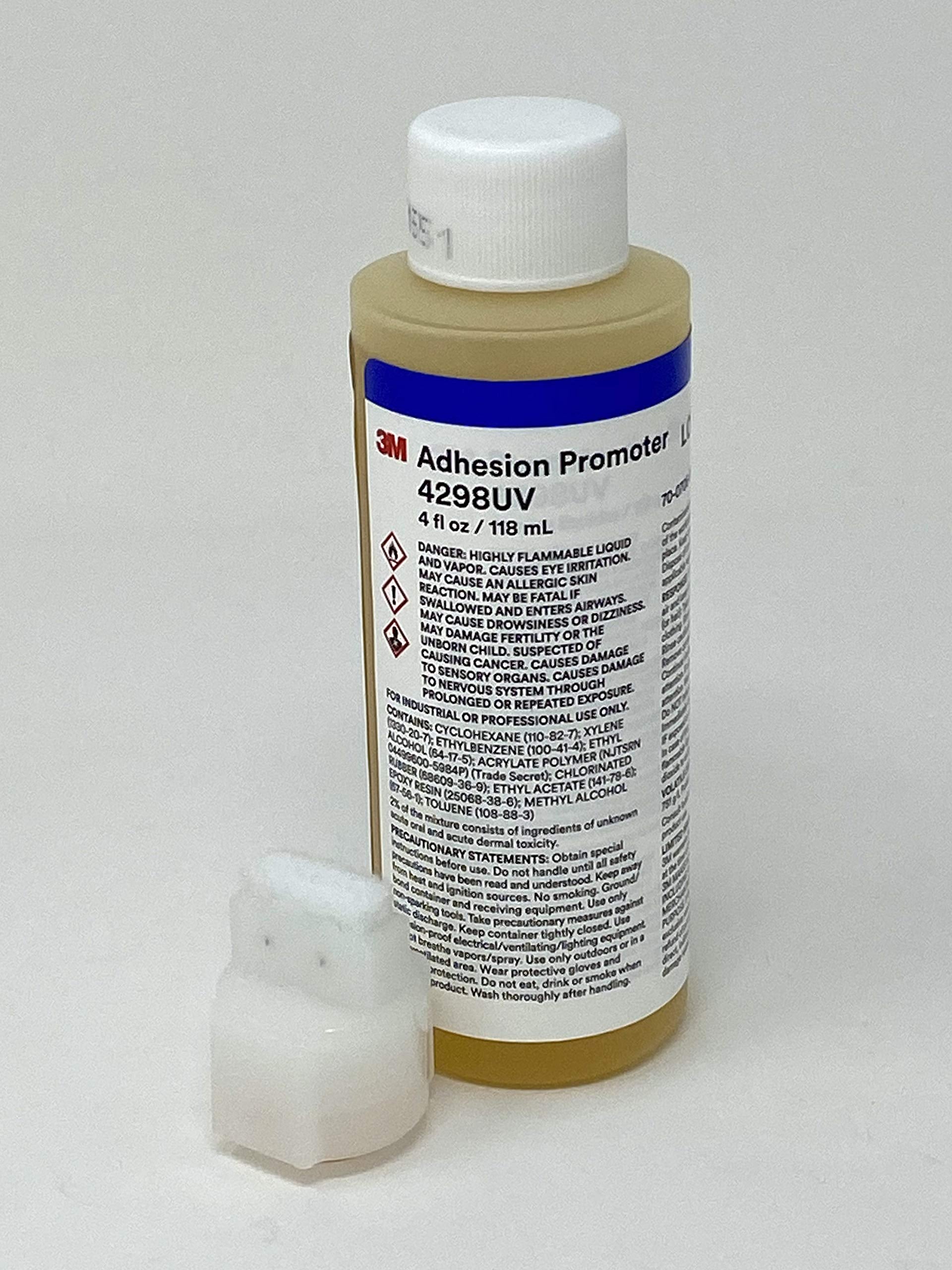 3M 4298Uv Adhesion Promoter - Tape Primer 4 Fl Oz / 118 Ml Bottle With 0.750'' X 0.312'' Felt Tip Applicator