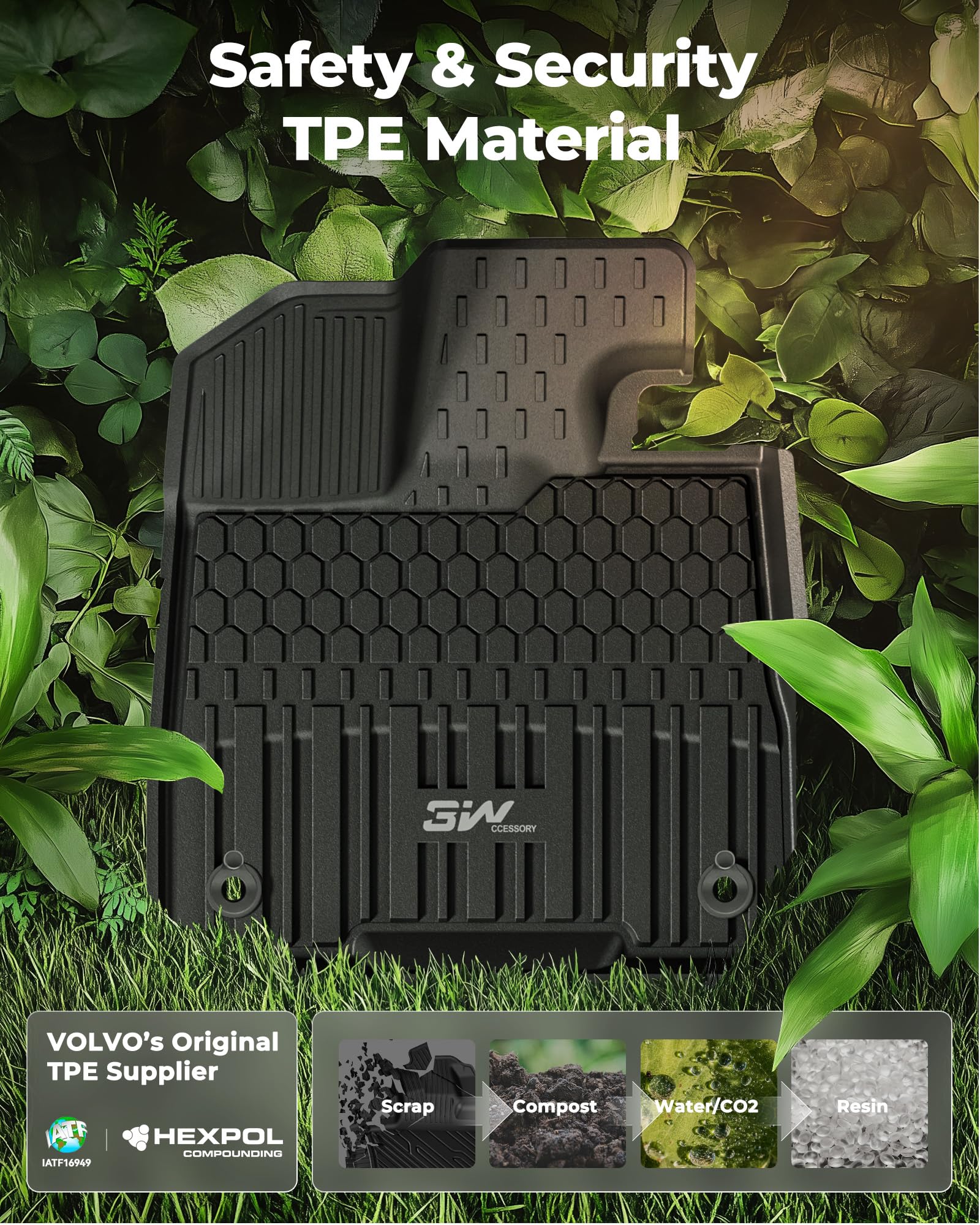 3W Floor Mats&Cargo Liner Fit Toyota Sienna 2021-2025, 2025(Only For 8 Seat), Tpe All Weather Custom Fit Floor Liner For Sienna