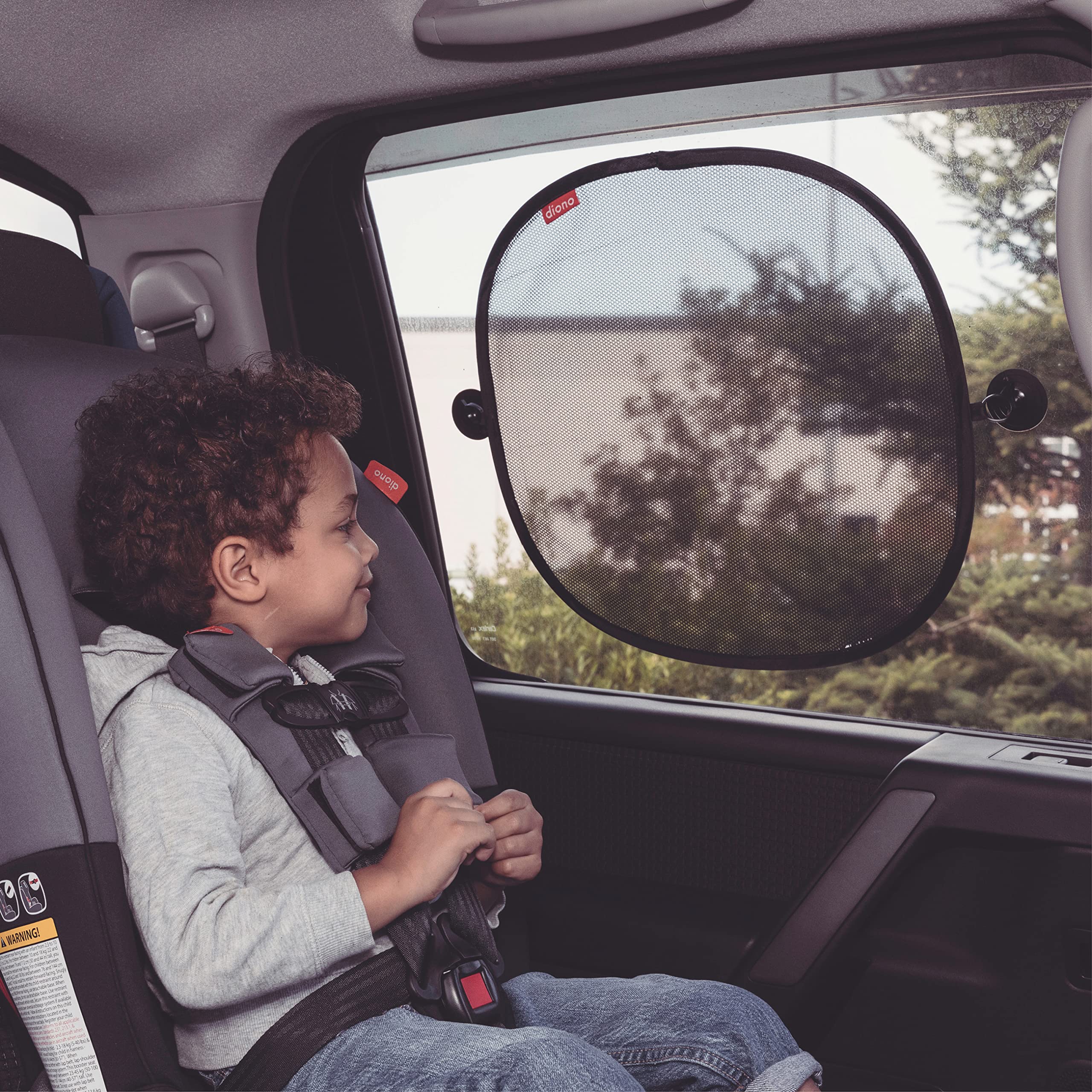 Diono Sun Stoppers Car Window Shades 2 Pack, Car Sun Shade For Side Window With Suction Cups, Blocks Sun Glare Uv Rays Perfect F