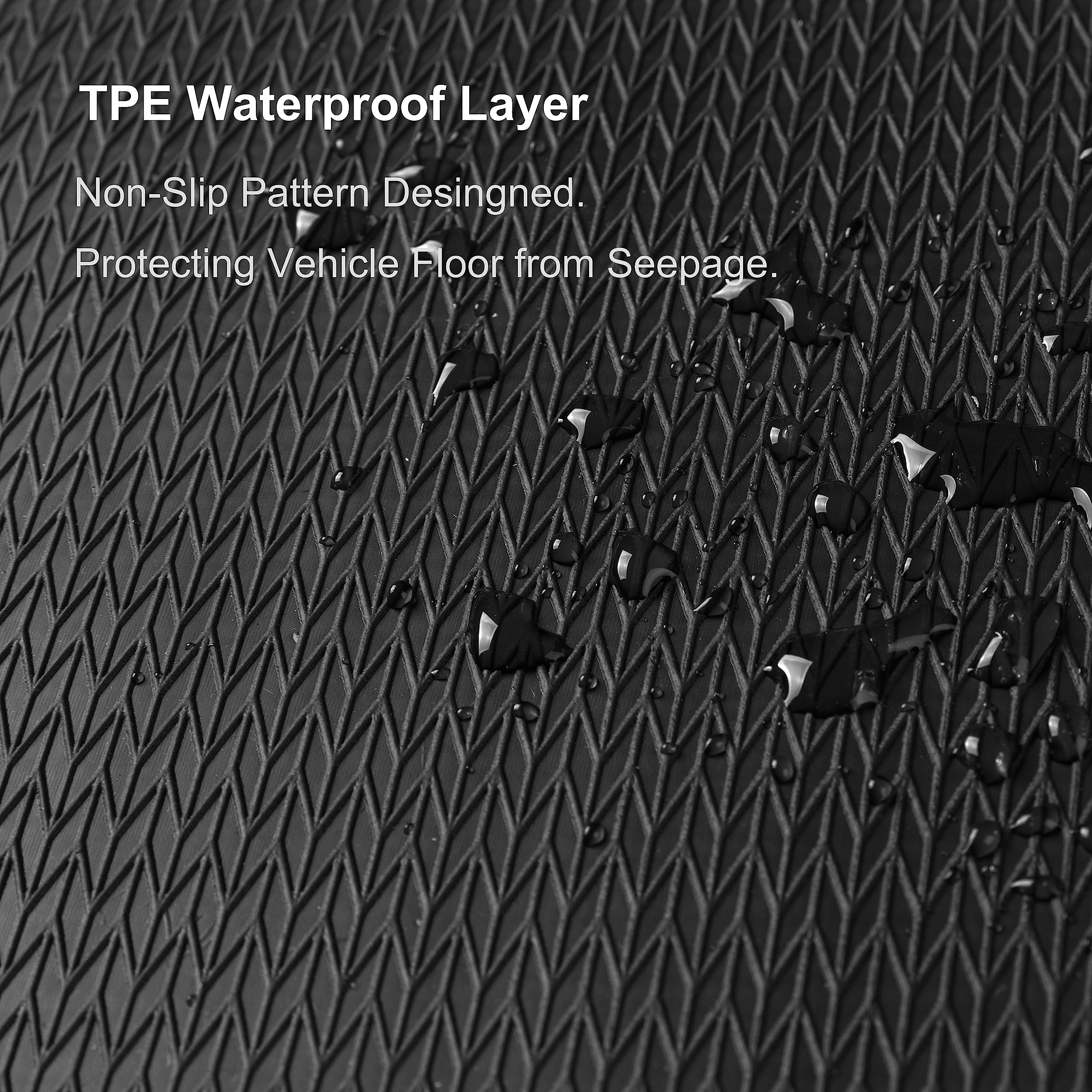 Wennebird Superior Carpet Floor Mats For 2017-2023 Tesla Model 3 (Not For Highland), 0.6 Inch Thickness Rugs, Premium All Weathe