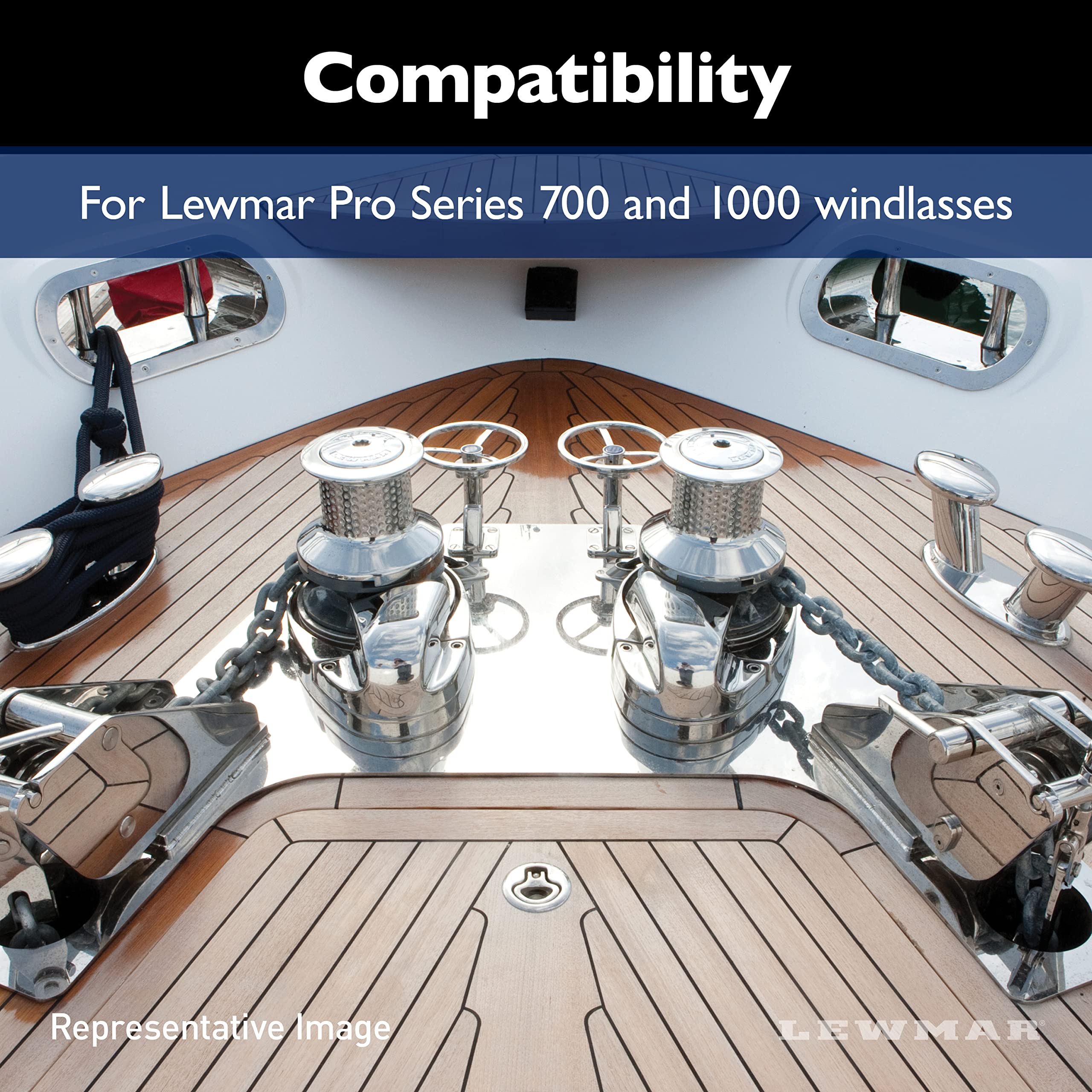 Lewmar Control Arm Replacement Kit for Pro-Series 700/1000 Windlasses, Plastic, One Size, Model 66000097, Multi Color