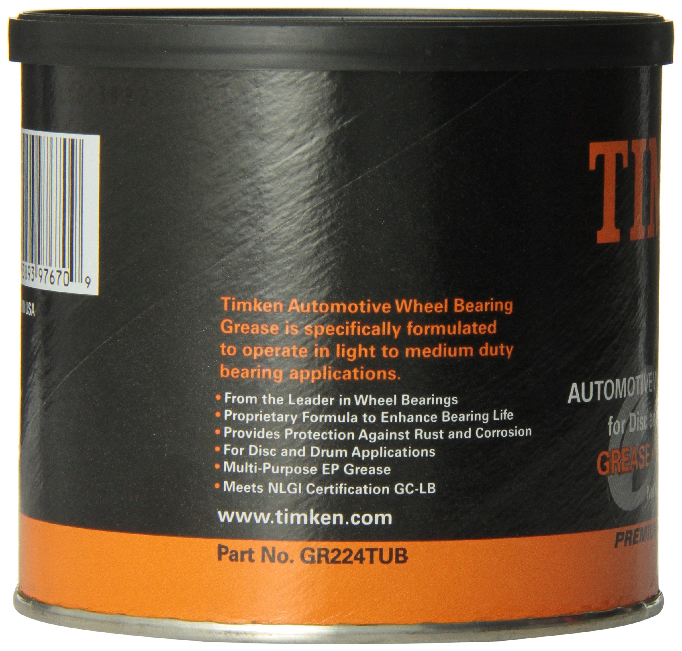 TIMKEN GR224TUB Lithium Grease - High-Performance Lubricant for Automotive & Industrial Use