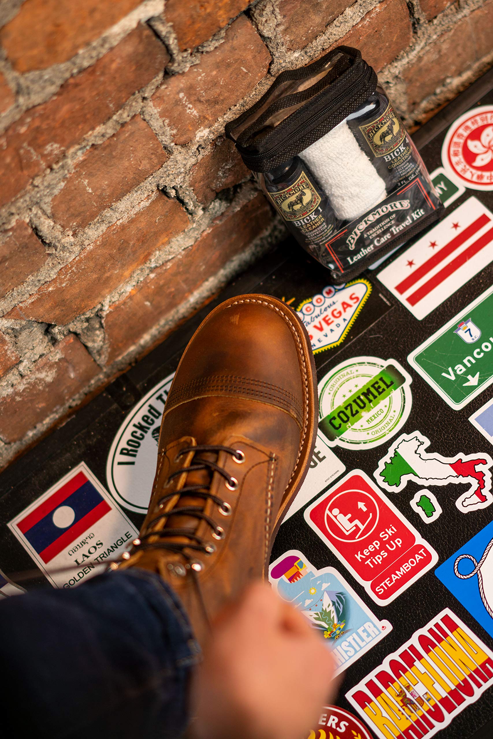 Bickmore Leather Shoe & Boot Travel Care Kit - Repairs, Polishes & Shines - Travel Kit - Leather