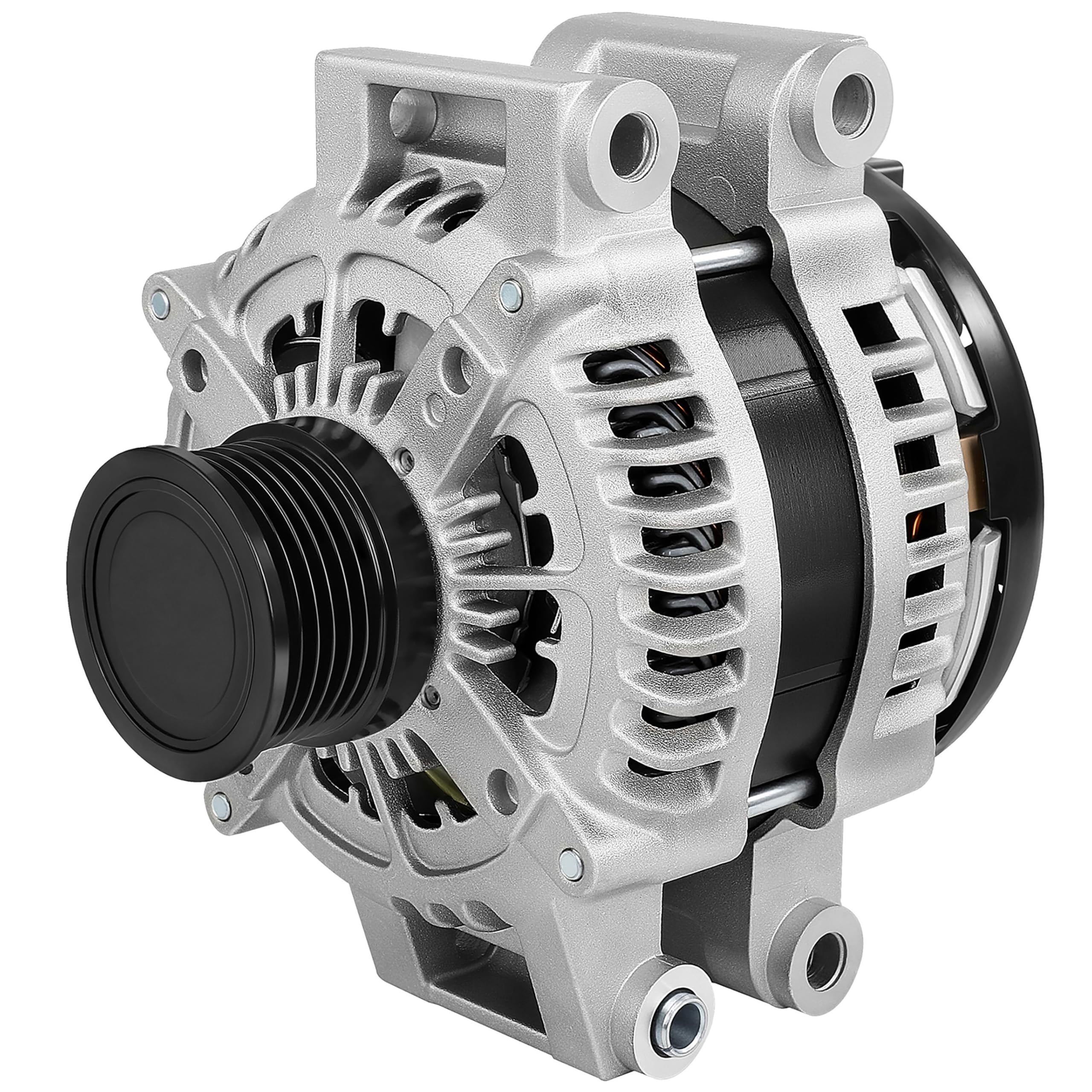 SCITOO Alternator Fits for Jeep for Grand Cherokee 3.0L 2014-2018 20402 12V 220Amp CW 6-Groove Clutch Pulley 4801835AB, 4801835A