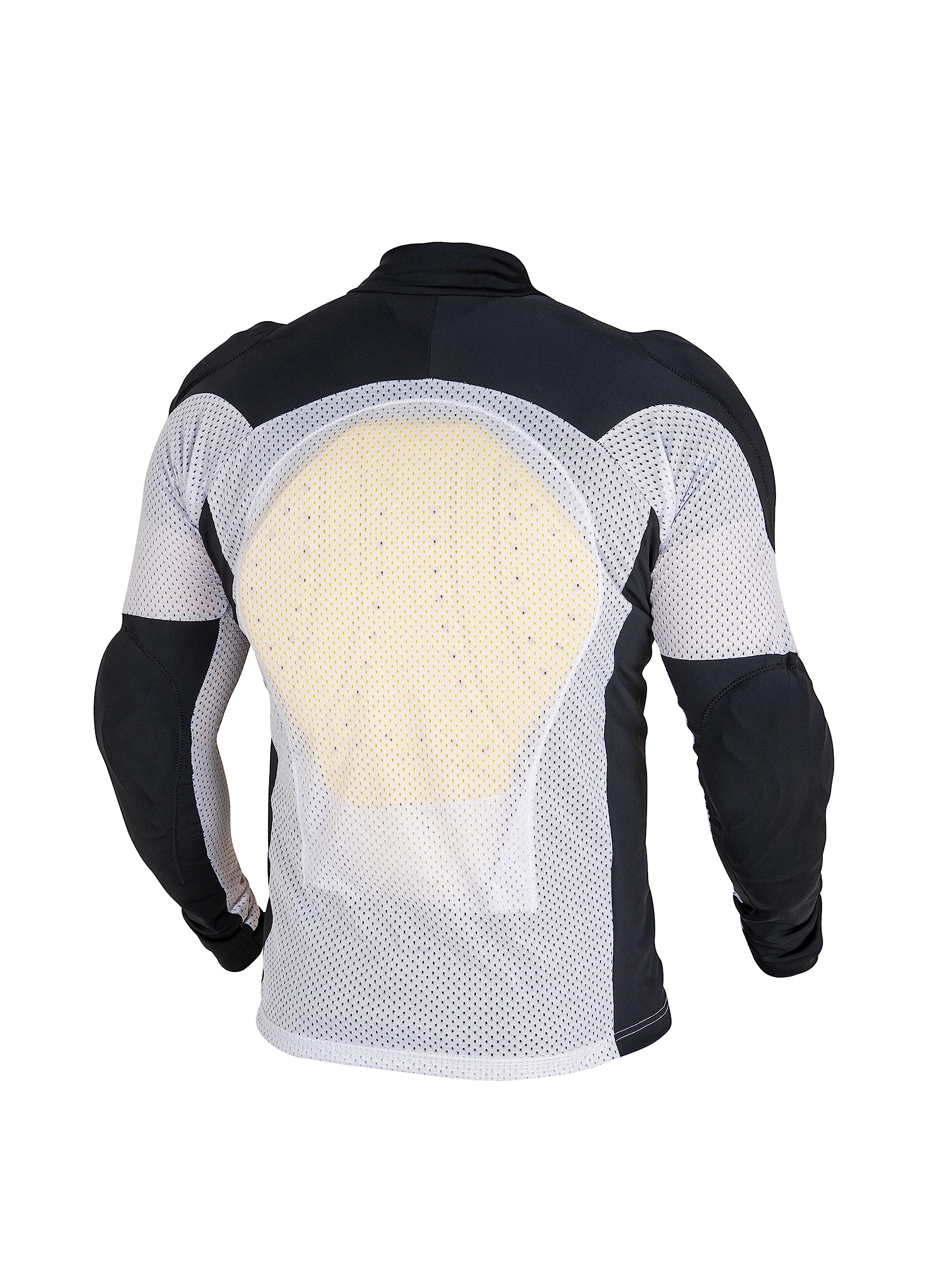 WICKED STOCK Motorcycle Armor Shirt, CE Level 2, Mesh, Medium, White