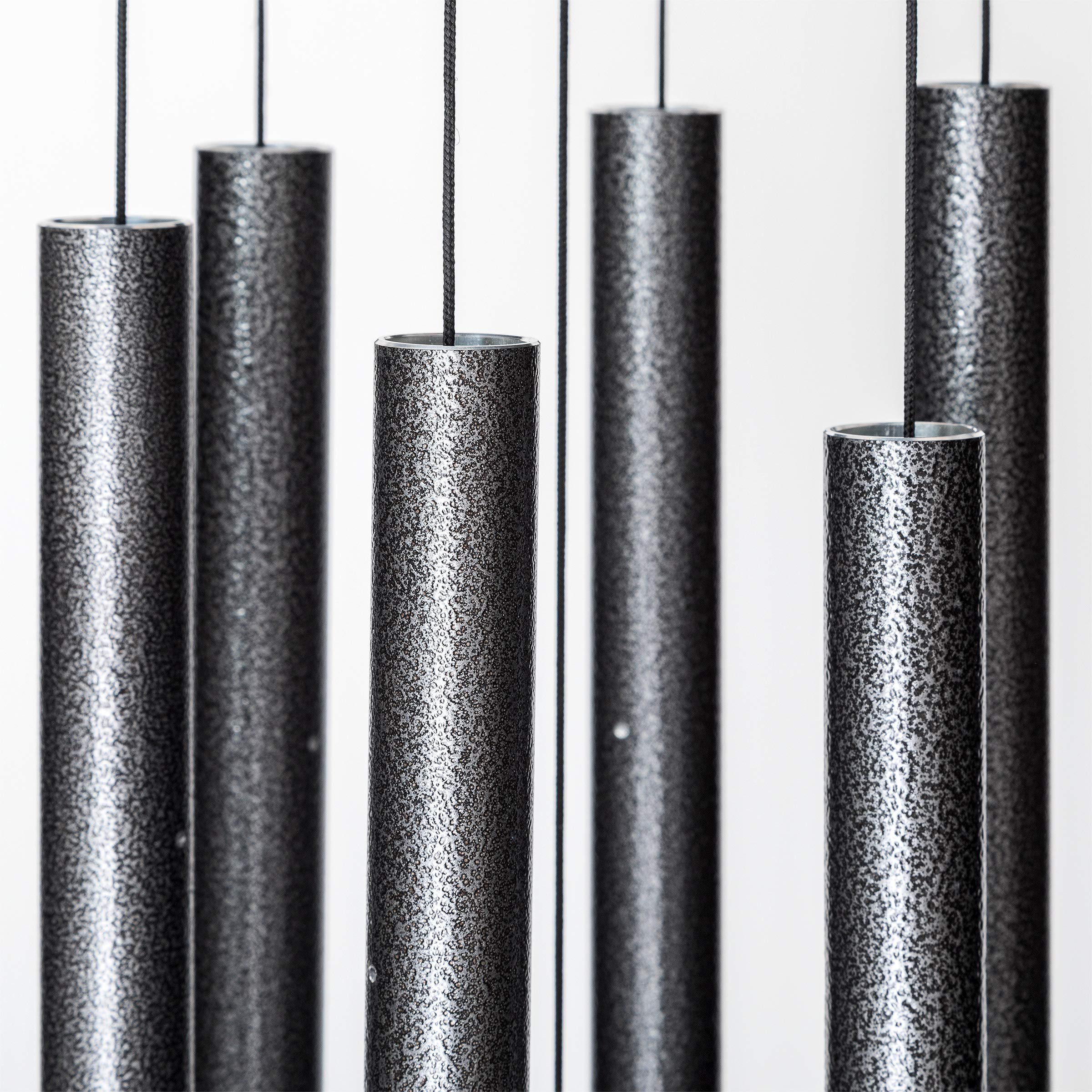 Corinthian Bells By Wind River - 36 Inch Silver Vein Wind Chime For Patio, Backyard, Garden, And Outdoor Dacor (Aluminum Chime)