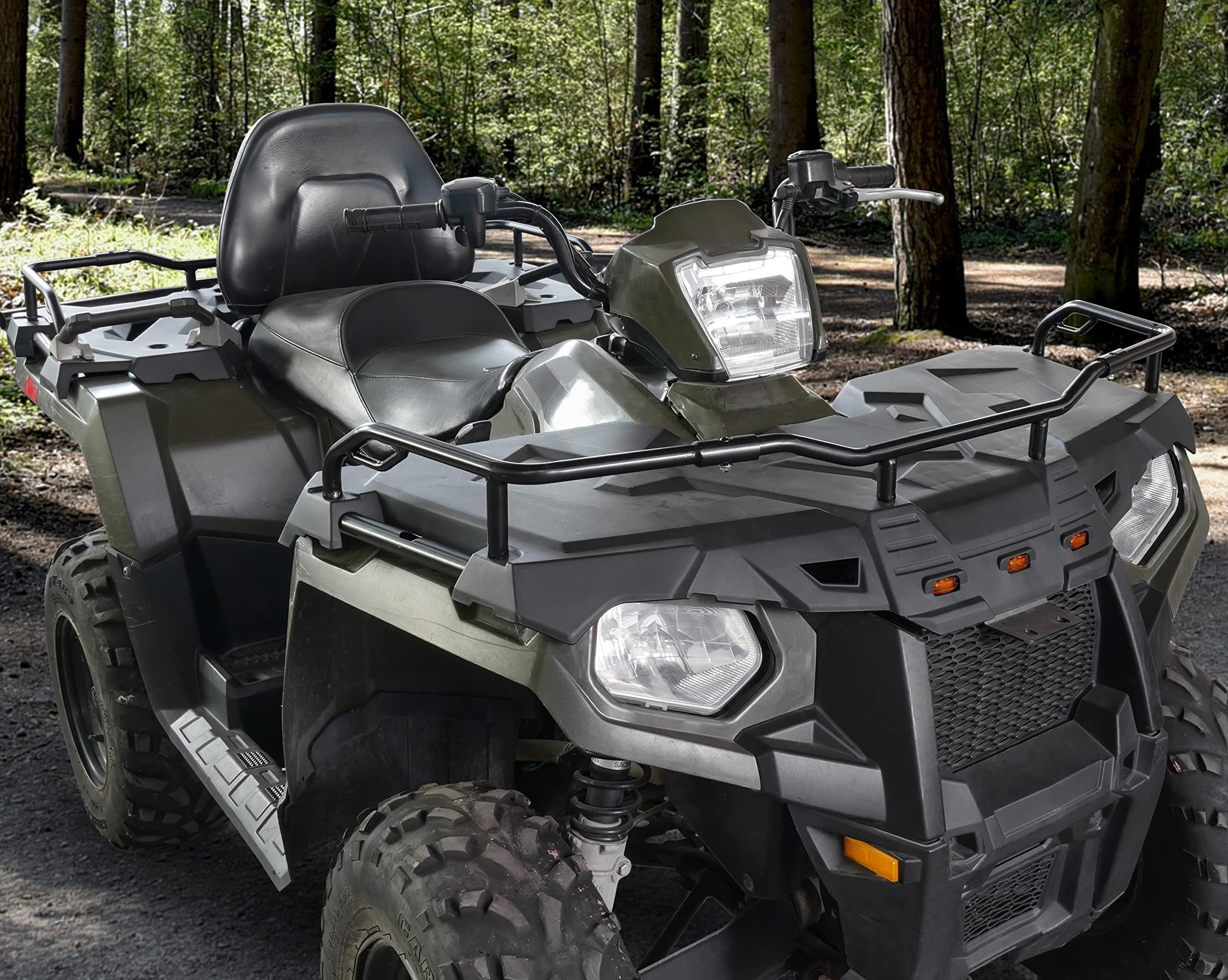 Ldetxy Front Rack Extender For Sportsman 450 570 2014-2023, Off Road Front Tough Steel Rack Extender Storage For Polaris Sportsm
