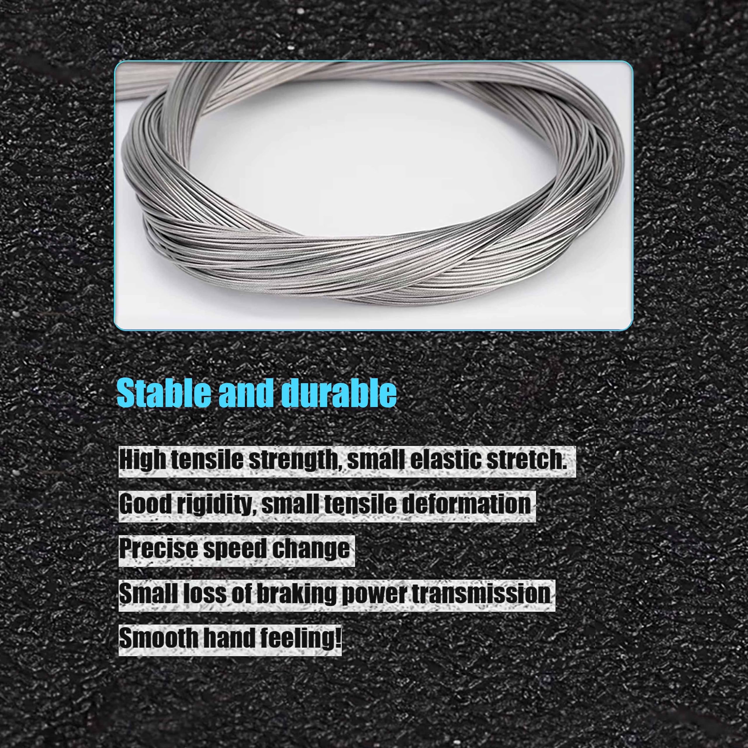 Koxxiamoq Universal Motorcycle Throttle Clutch Brake Cable Repair Kit, Road Bike Brake Shifter Cable, Bicycle Gear Cable Wire Ki
