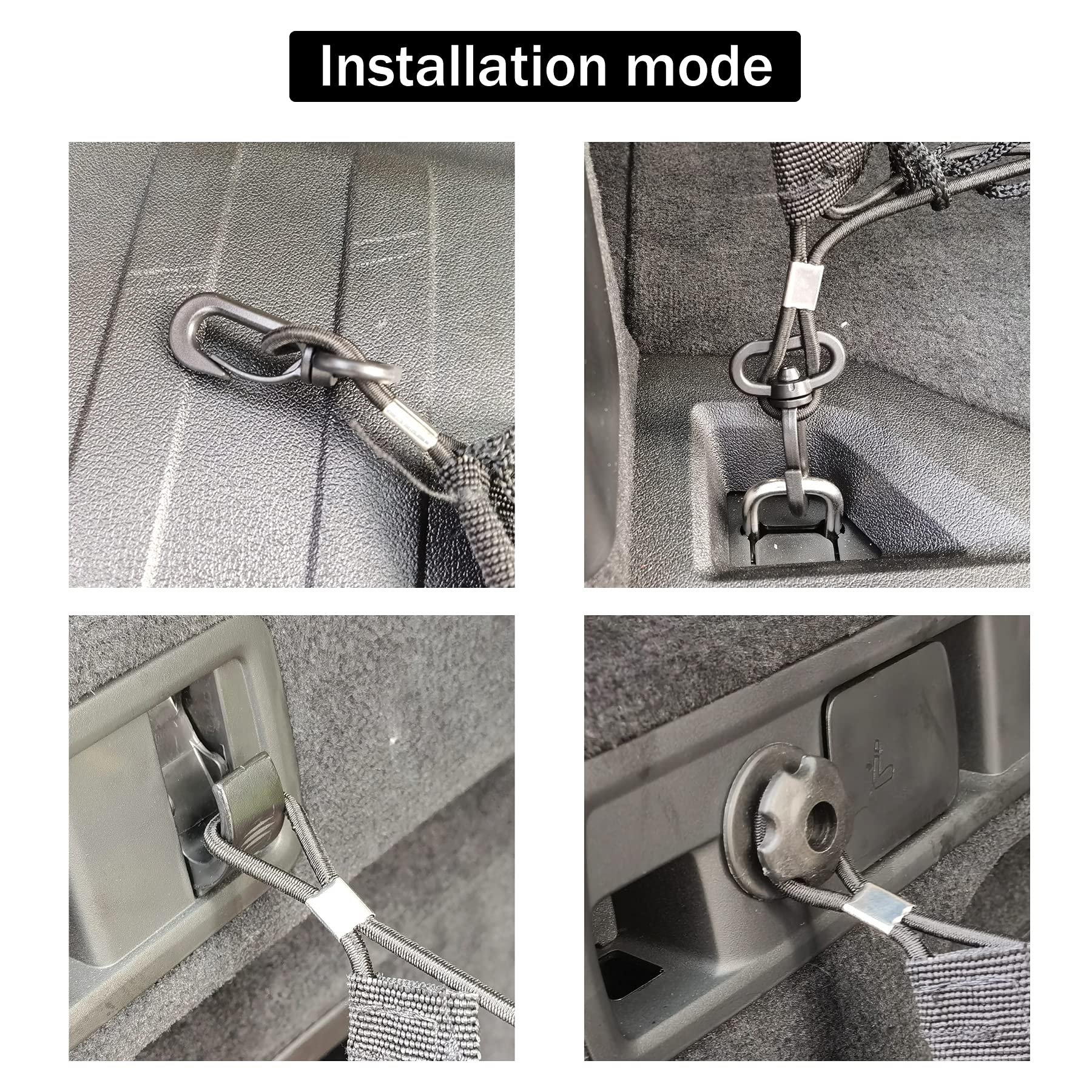 Amiss 2 Packs Cargo Net Stretchable. Adjustable Elastic Trunk Storage Net With Hook For Suvs, Cars And Trucks(43.3X15.8 Inch)