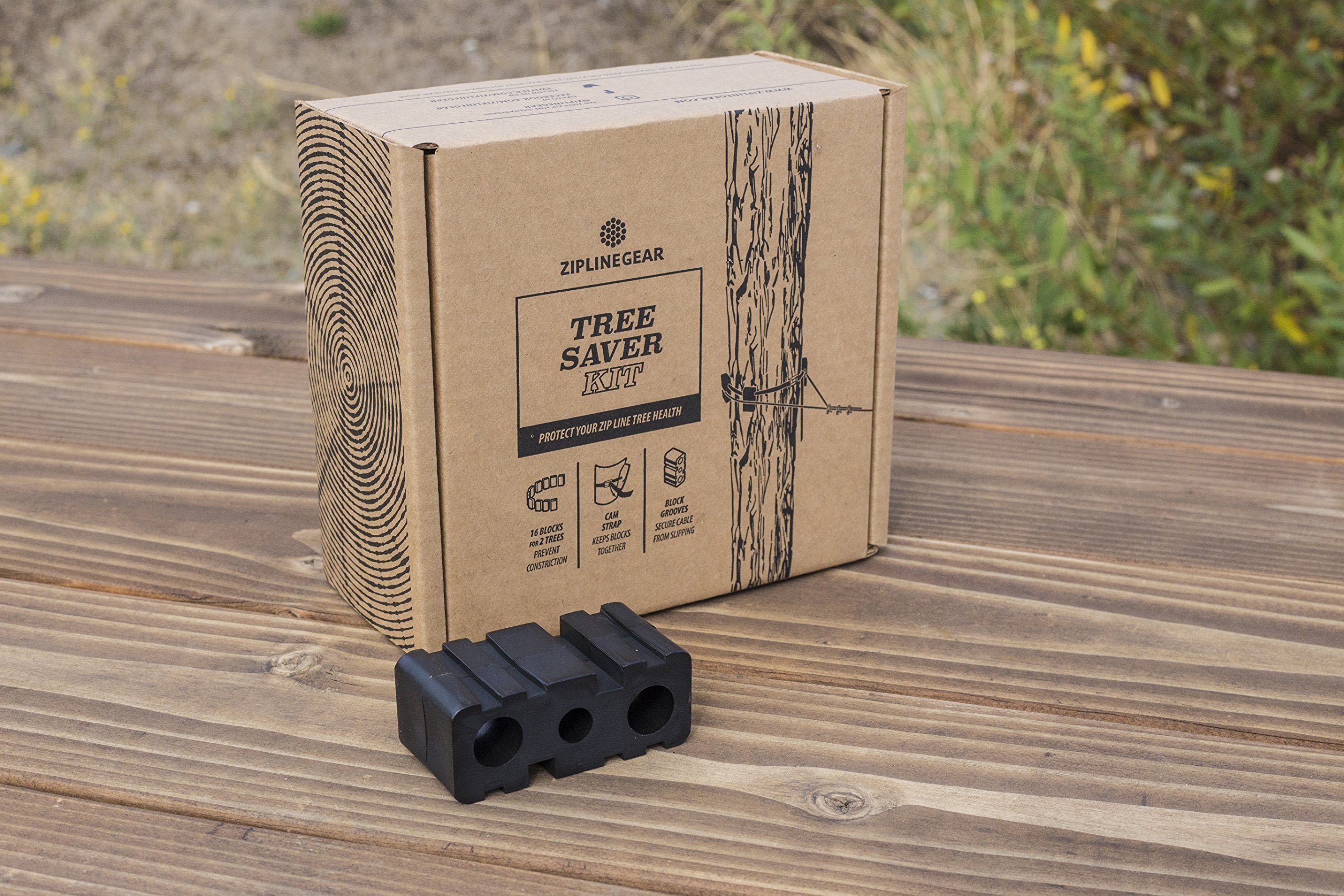 Ziplinegear Tree Saver Block Kit (For 2 Trees), Comes With Adjustable Straps For Trees Up To 3Ft In Diameter, 16 Heavy Duty Nylo