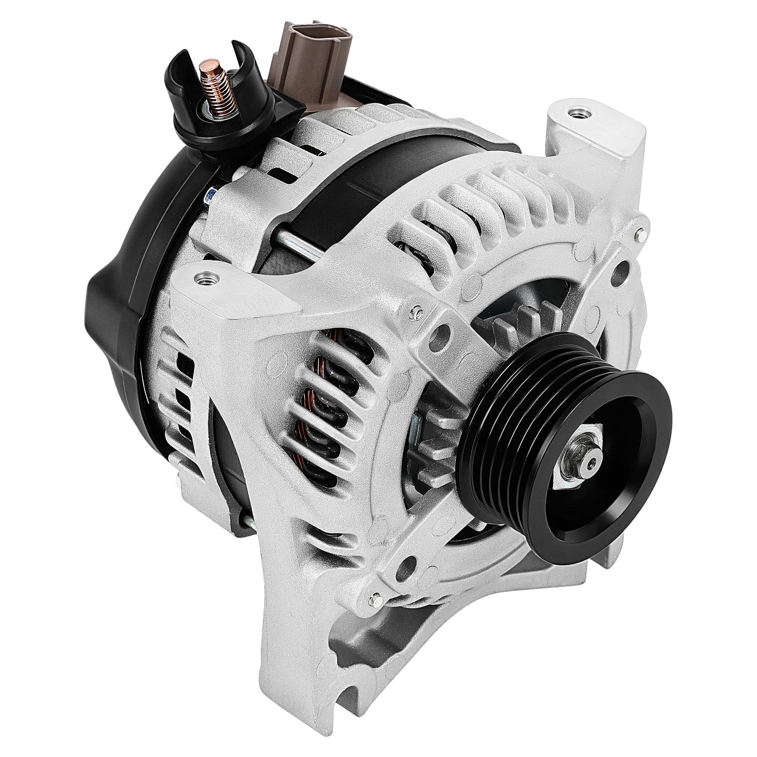 SCITOO Alternator Fits for Ford for F-150 for F150 2009-2010 V8 4.6L (Engine VIN W), 12V 135A Clockwise 6-Groove Pulley - 12V 13