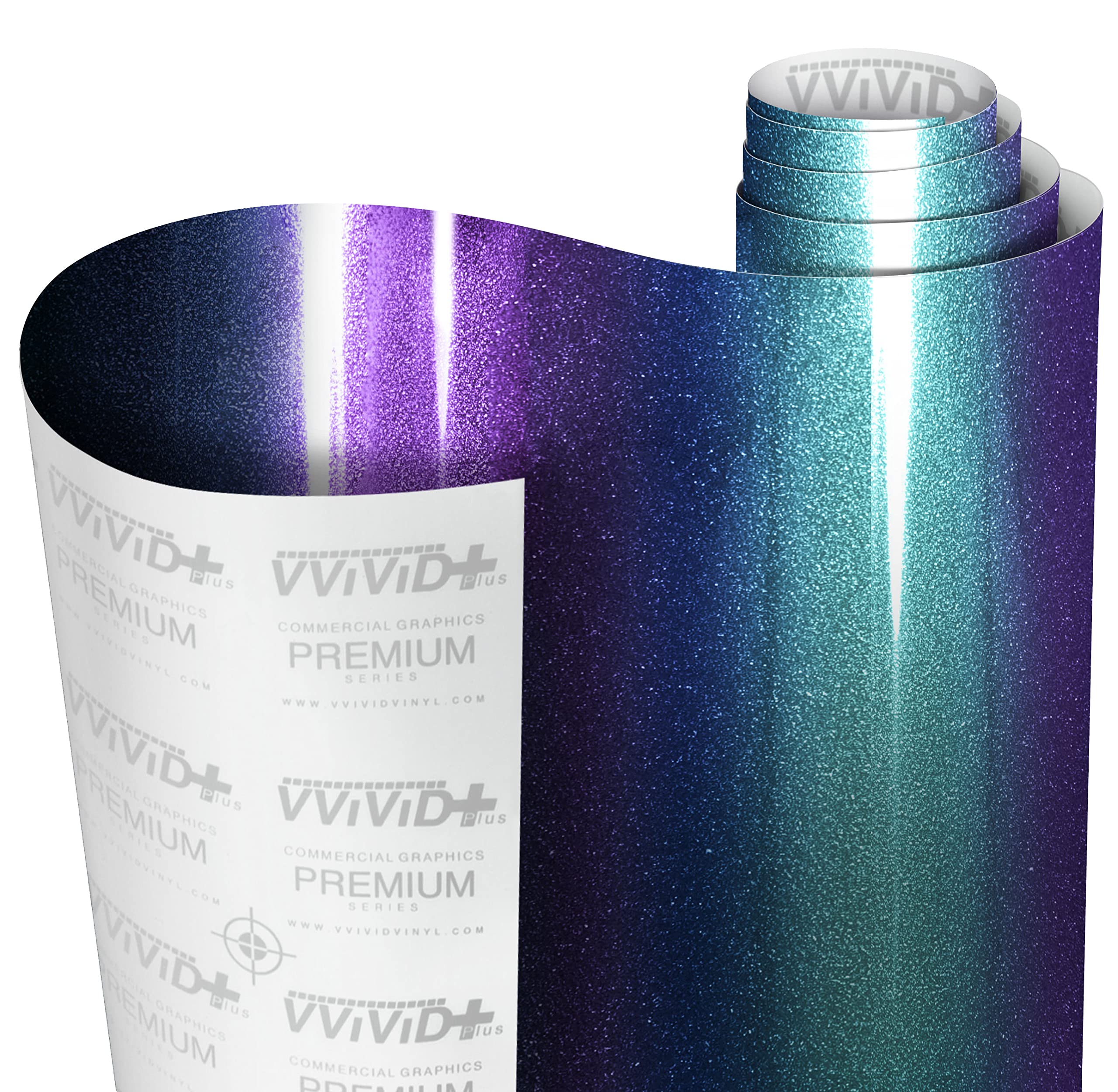 VViViD+ Gloss Metallic Chameleon Blue to Purple Color-Shift (1ft x 5ft) with Air Release