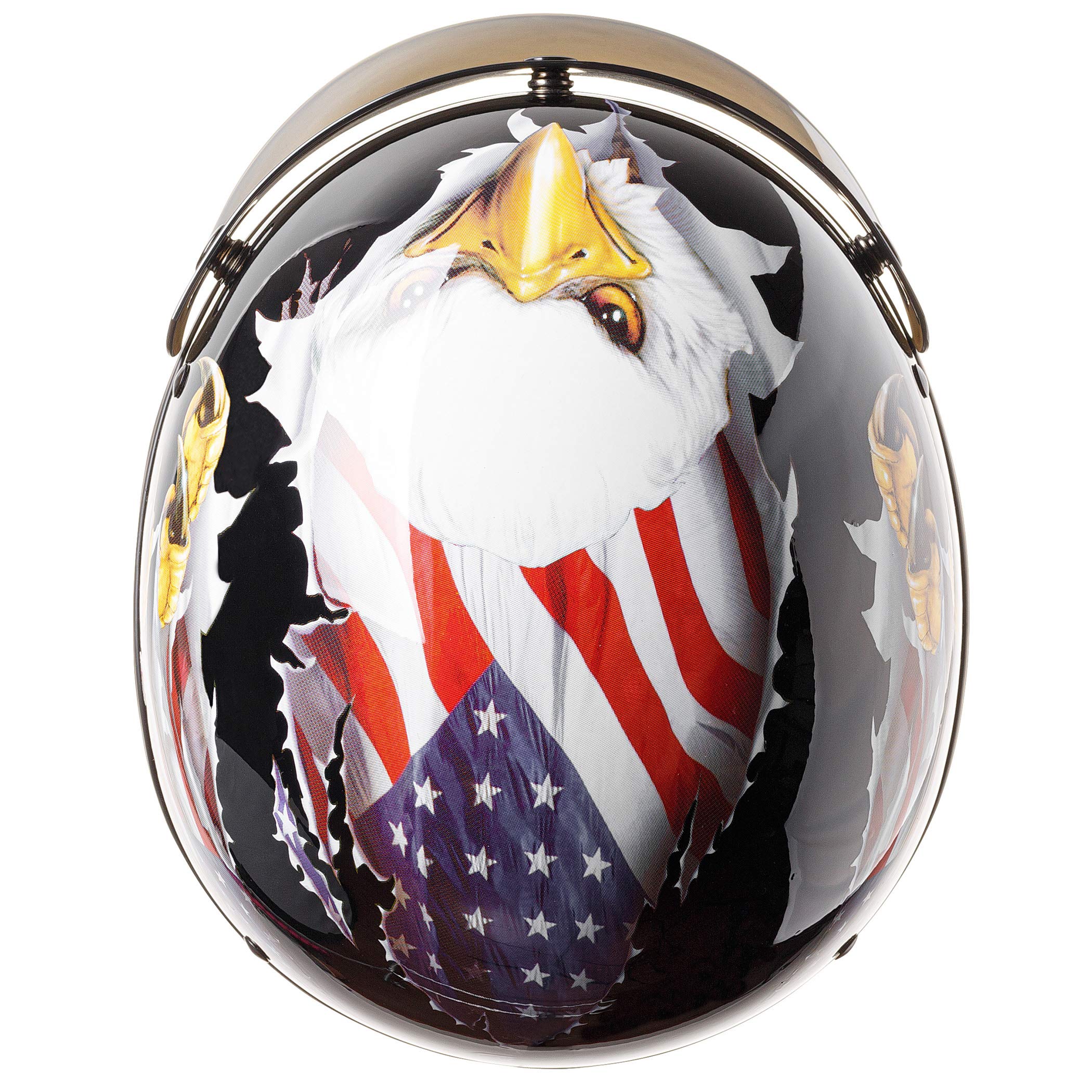 CARTMAN Cartman Cruiser Half Face Helmet, DOT Approved, Large, Patriotic Eagle Graphics, ABS Material