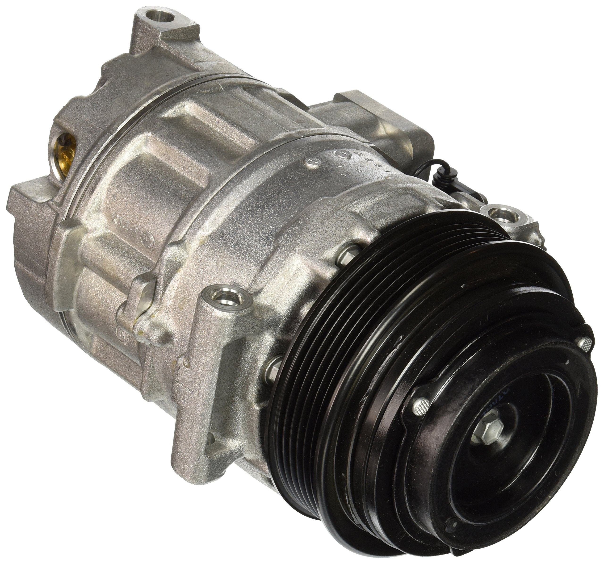 DENSO 471-1293 A/C Compressor, Silver & Black