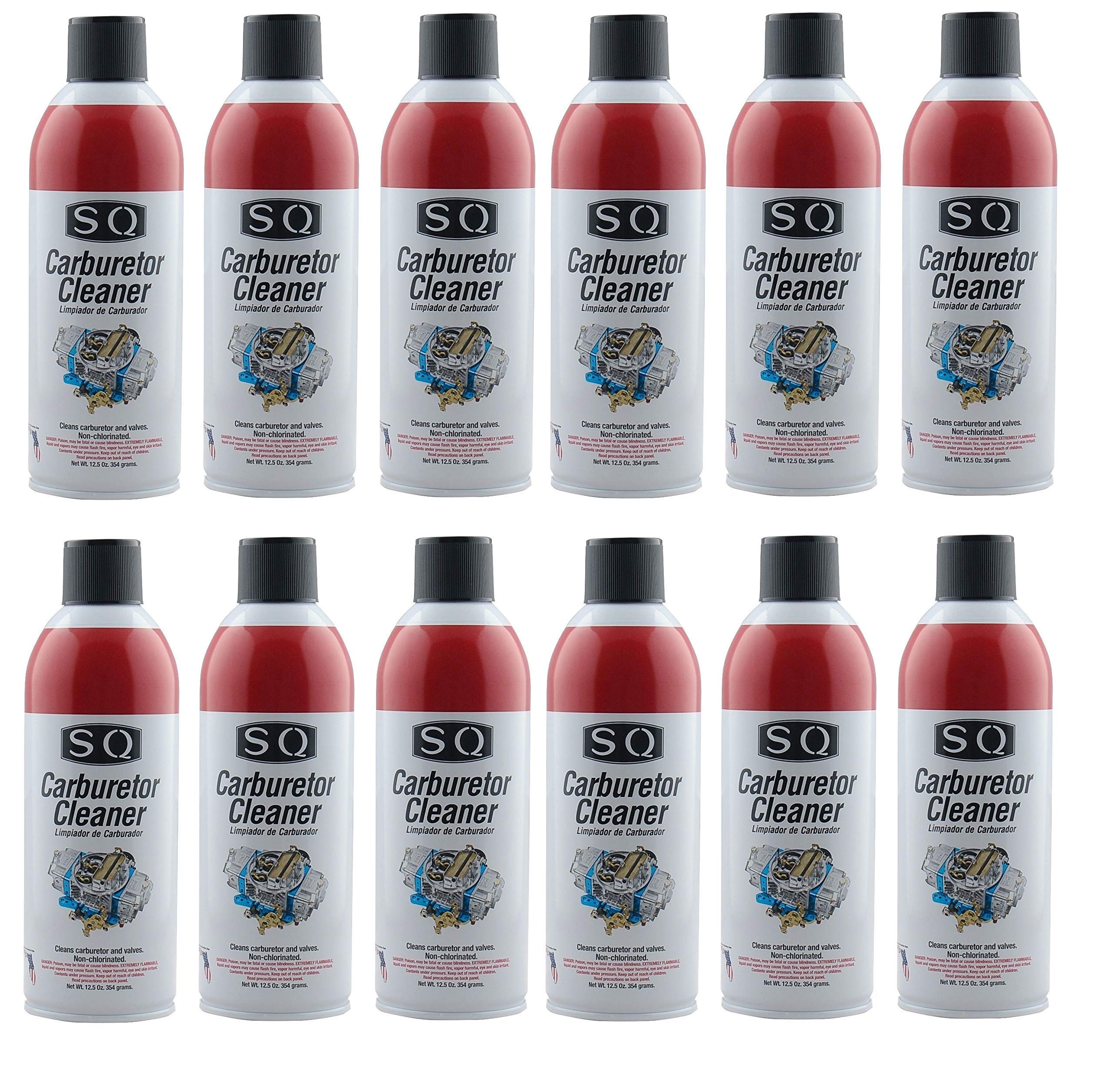 SQ Carburetor Cleaner, 12 pack, 12.5 Oz per bottle