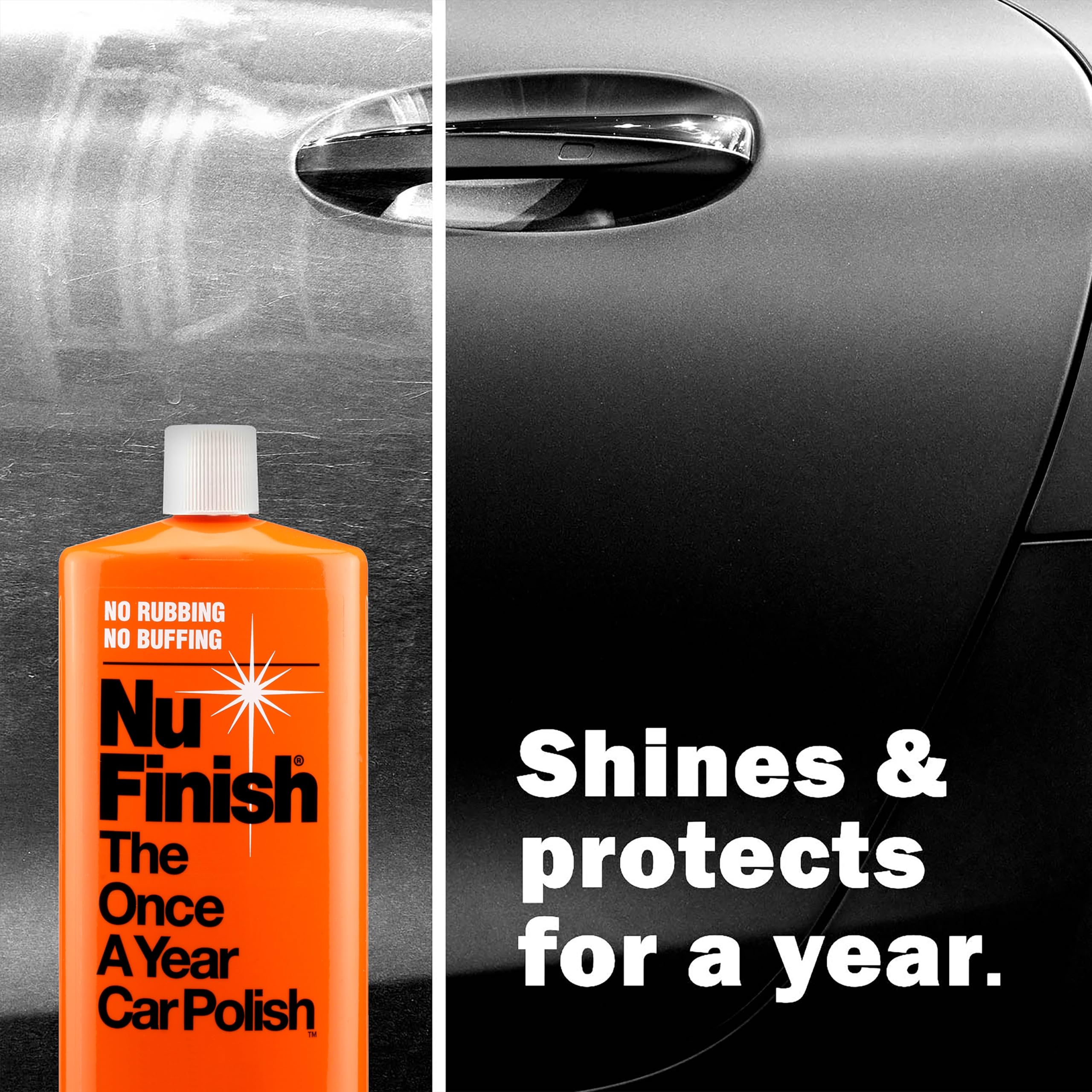 Nu Finish Car Care Kit - Scratch Doctor Remover (6.5 Oz) & Once a Year Polish (16 Oz) - E303699900