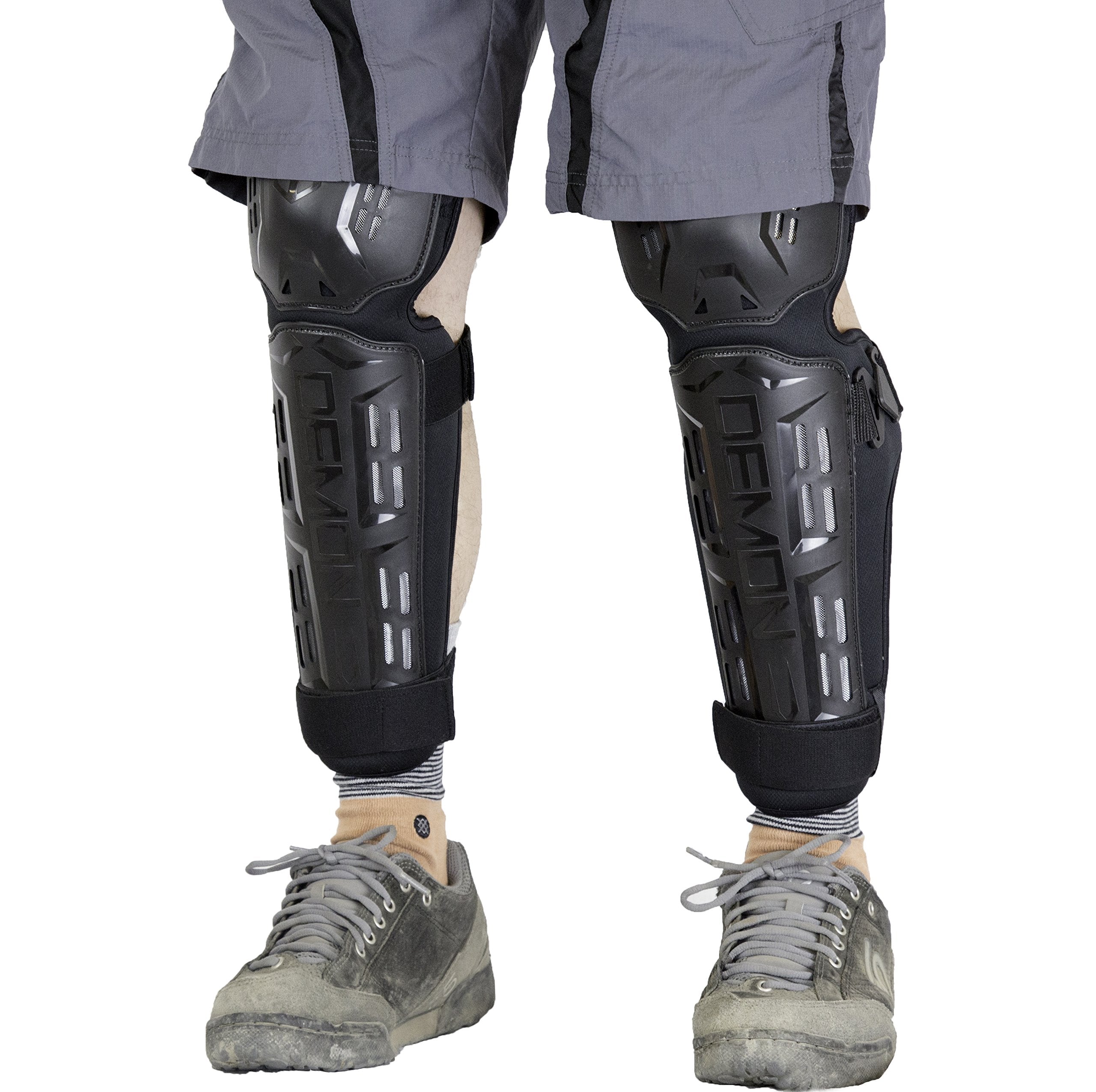 Demon Dirt Mountain Bike Knee Pads & Shin Pads, Bmx Knee Guards, Motorcycle Leg And Shin Guards (Small/Med)