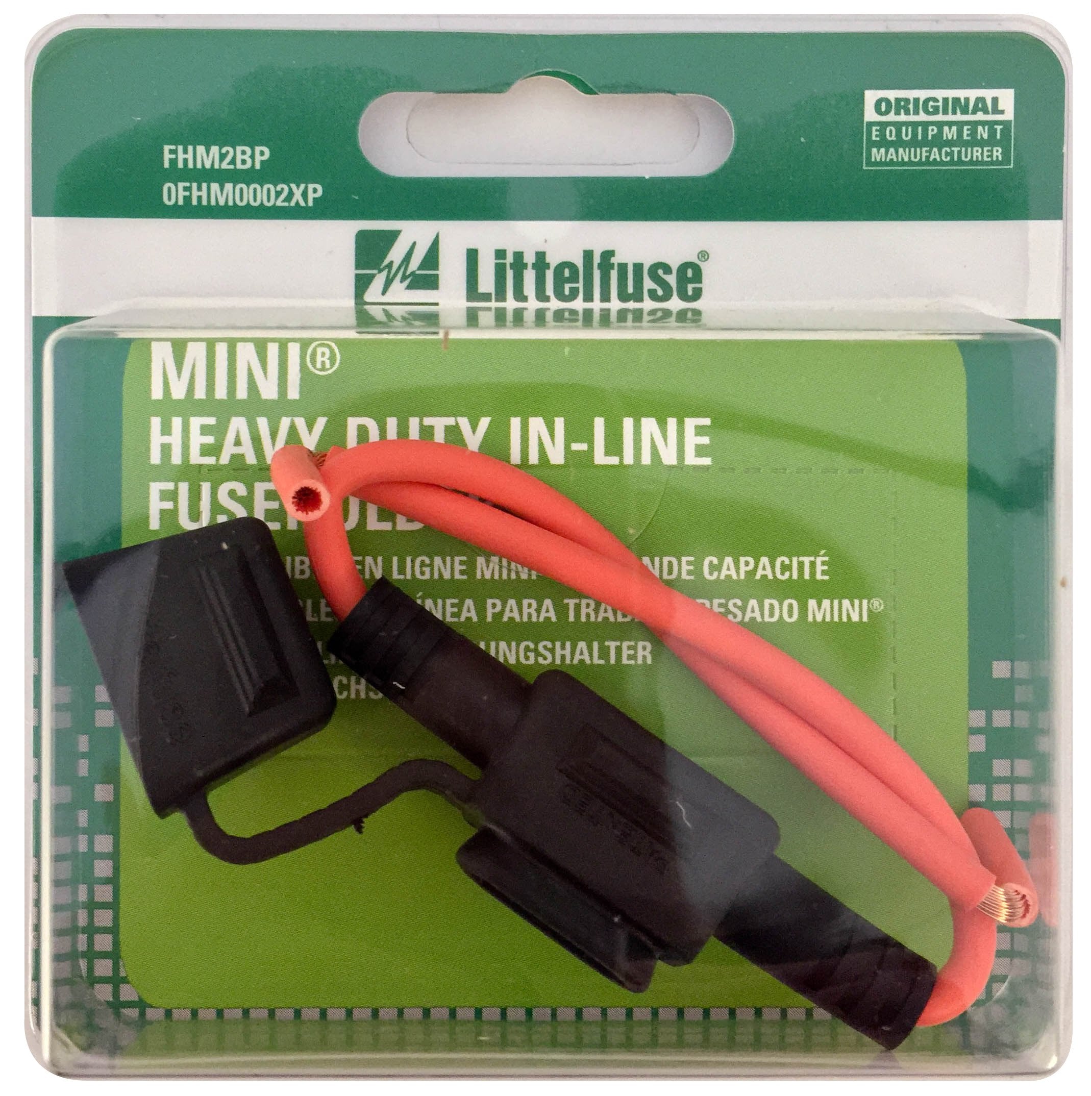 Littelfuse FHM2BP MINI In-Line Fuseholder with Protective Cap - Pack of 1