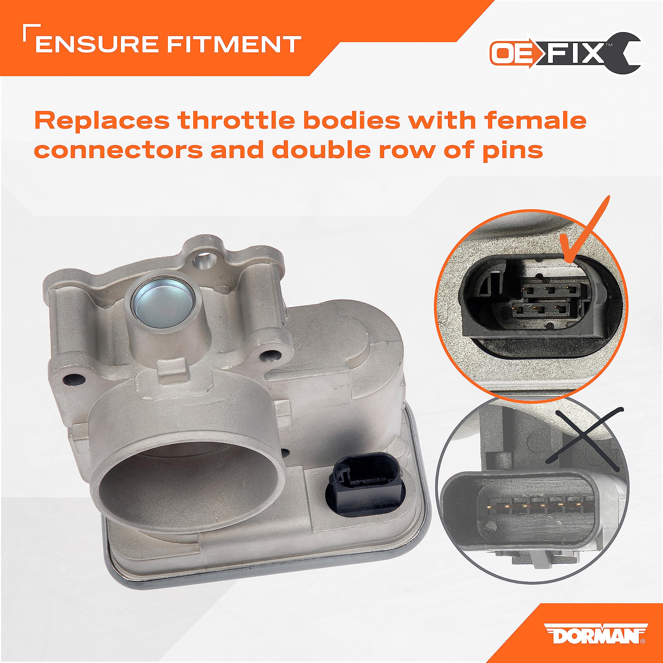 Dorman 977-025 Electronic Throttle Body Compatible With Select Chrysler / Dodge / Jeep Models (Oe Fix)